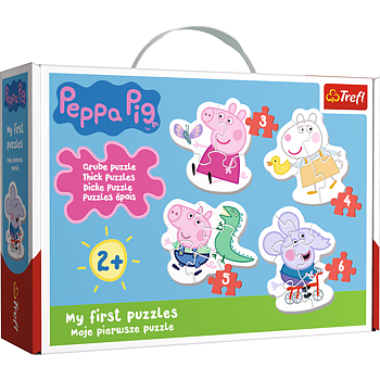 Trefl Baby Puzzle Peppa Pig  3+4+5+6 Bitar