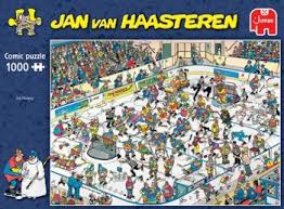 Jan Van Haasteren Pussel Ice Hockey 1000 Bitar