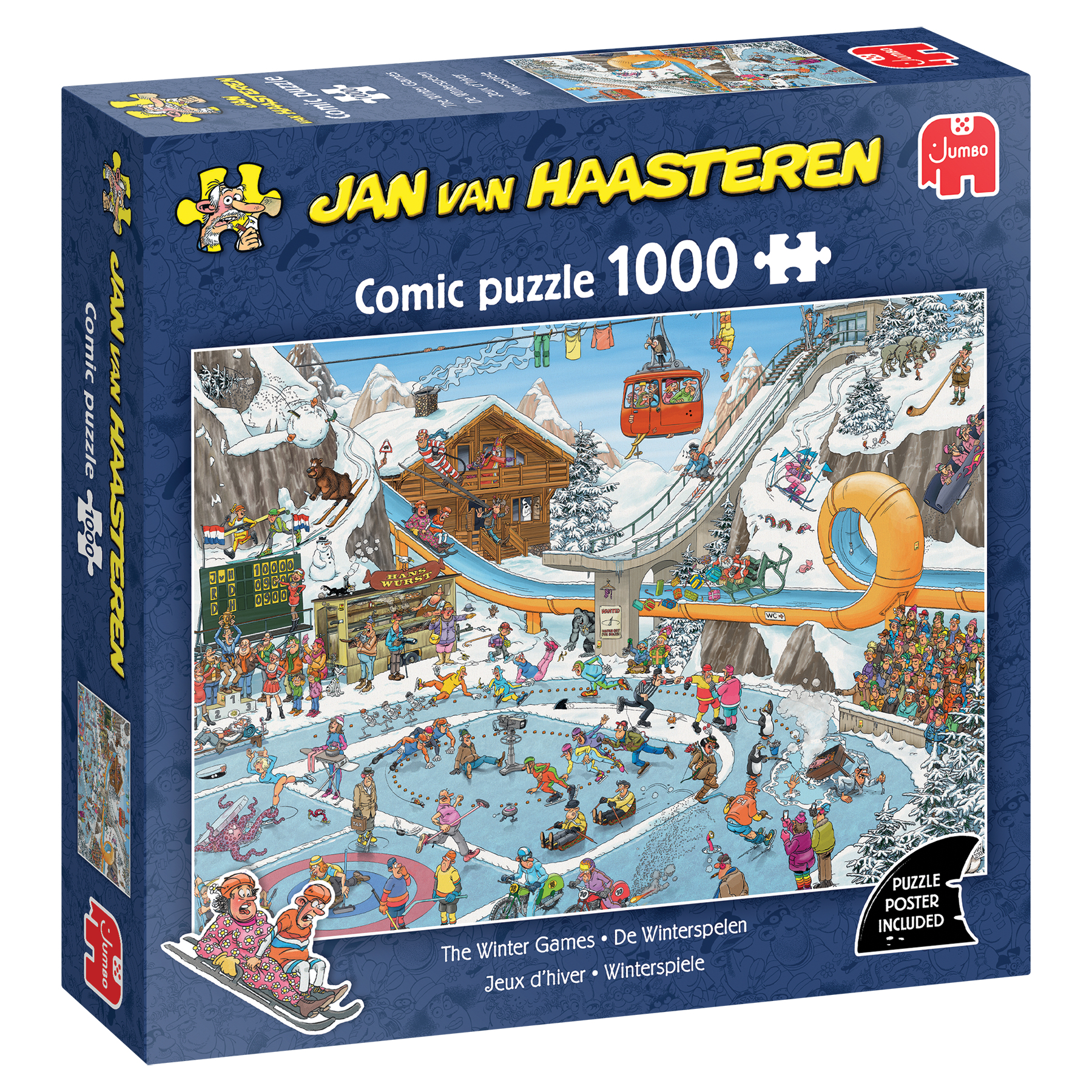Jan Van Haasteren Pussel Comic Pue Winter Games 1000 Bitar