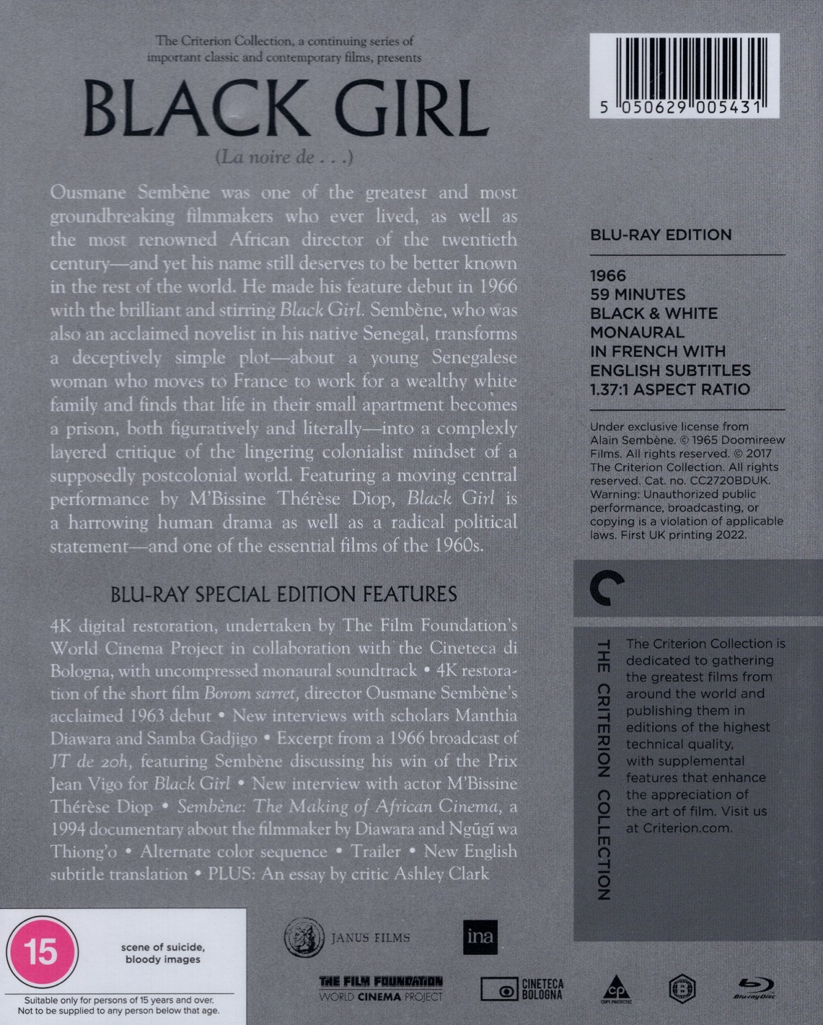 Black Girl (Criterion Collection) (ej svensk text) (Blu-ray) - 2