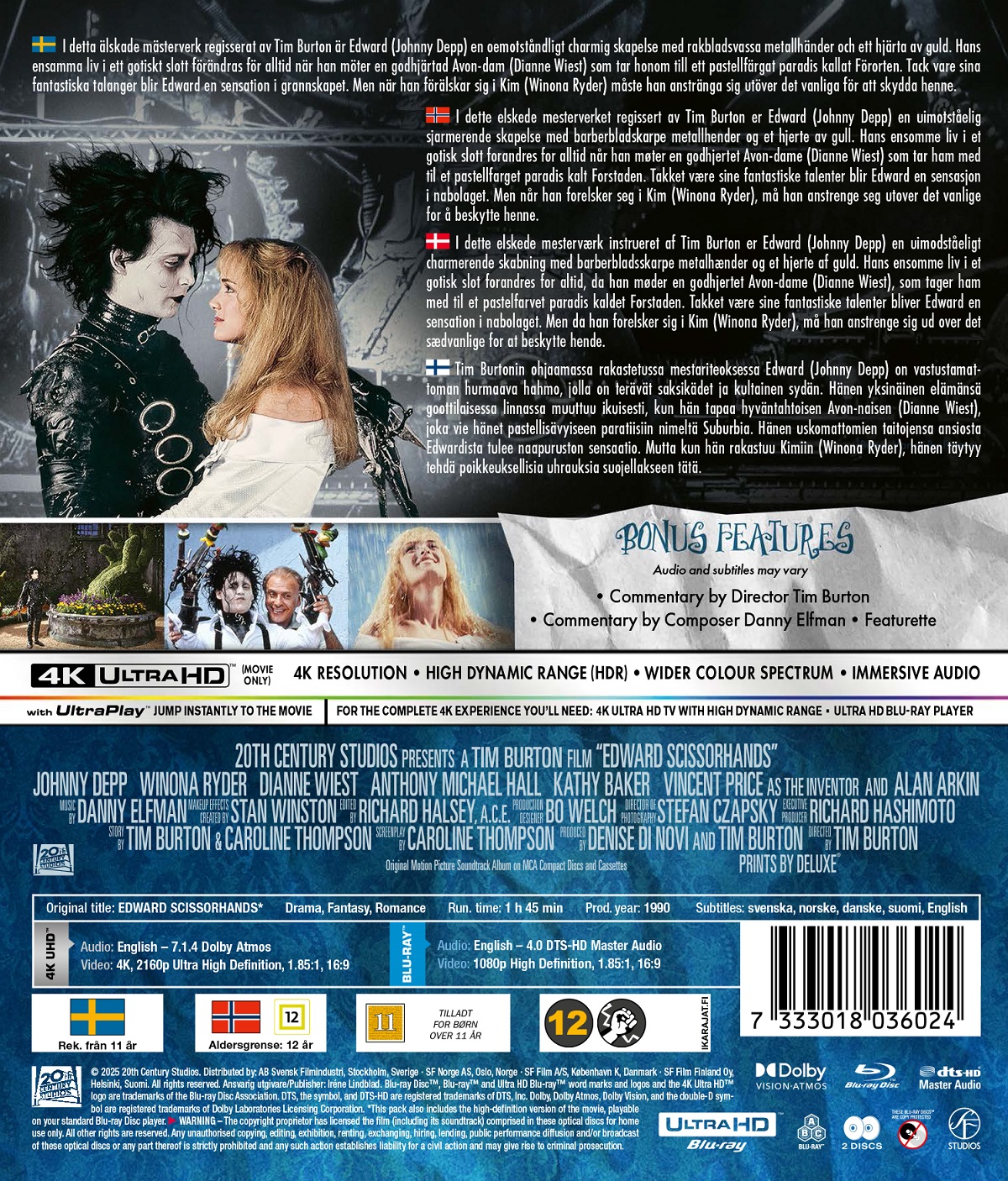 Edward Scissorhands (4K Ultra HD + Blu-ray) - 2