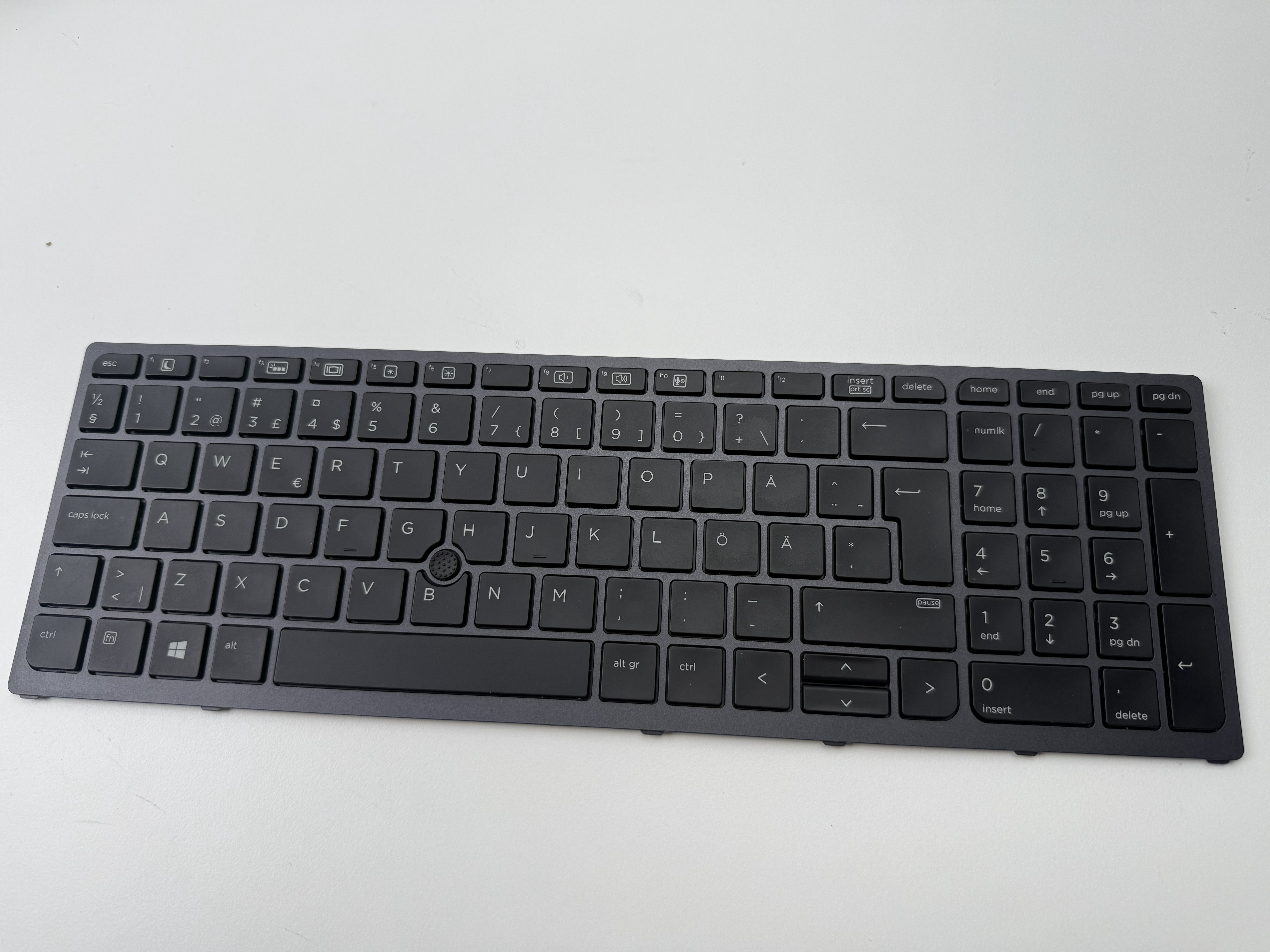 DEFEKT! Original HP Swedish Keyboard Zbook 15 17 G3 G4 Tangentbord 848311-B71 SN7142-BL SN7142BL