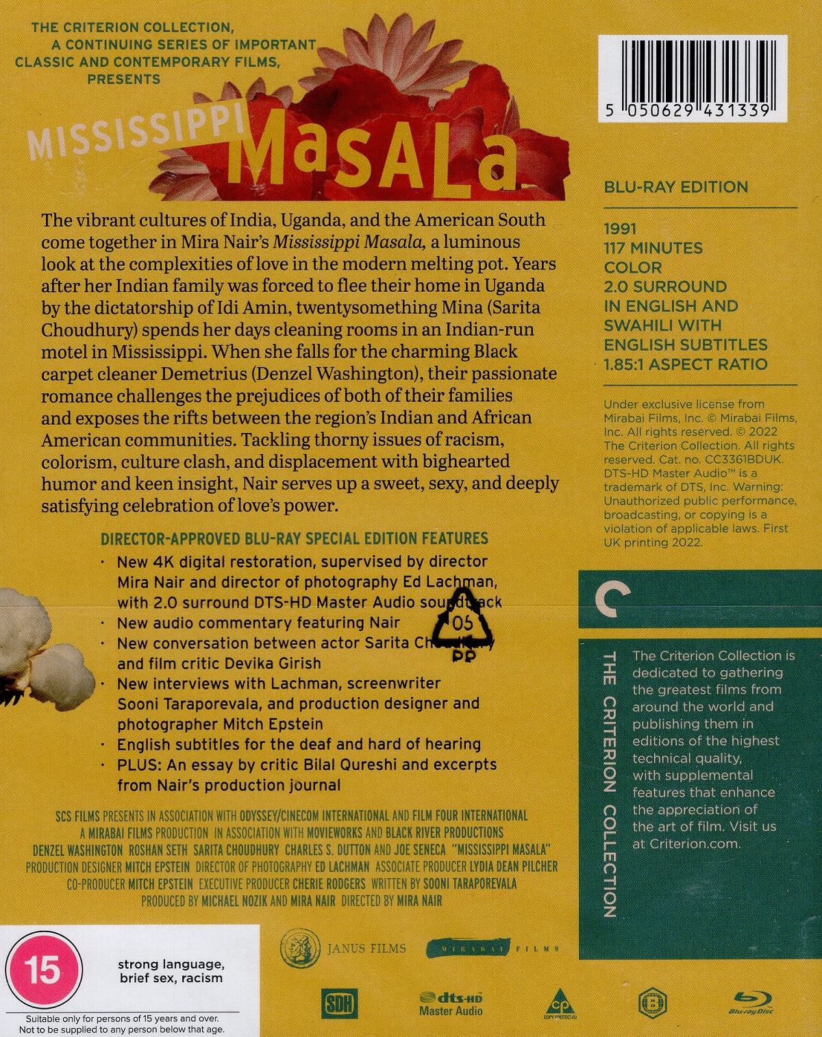 Mississippi Masala (Criterion Collection) (ej svensk text) (Blu-ray) - 2
