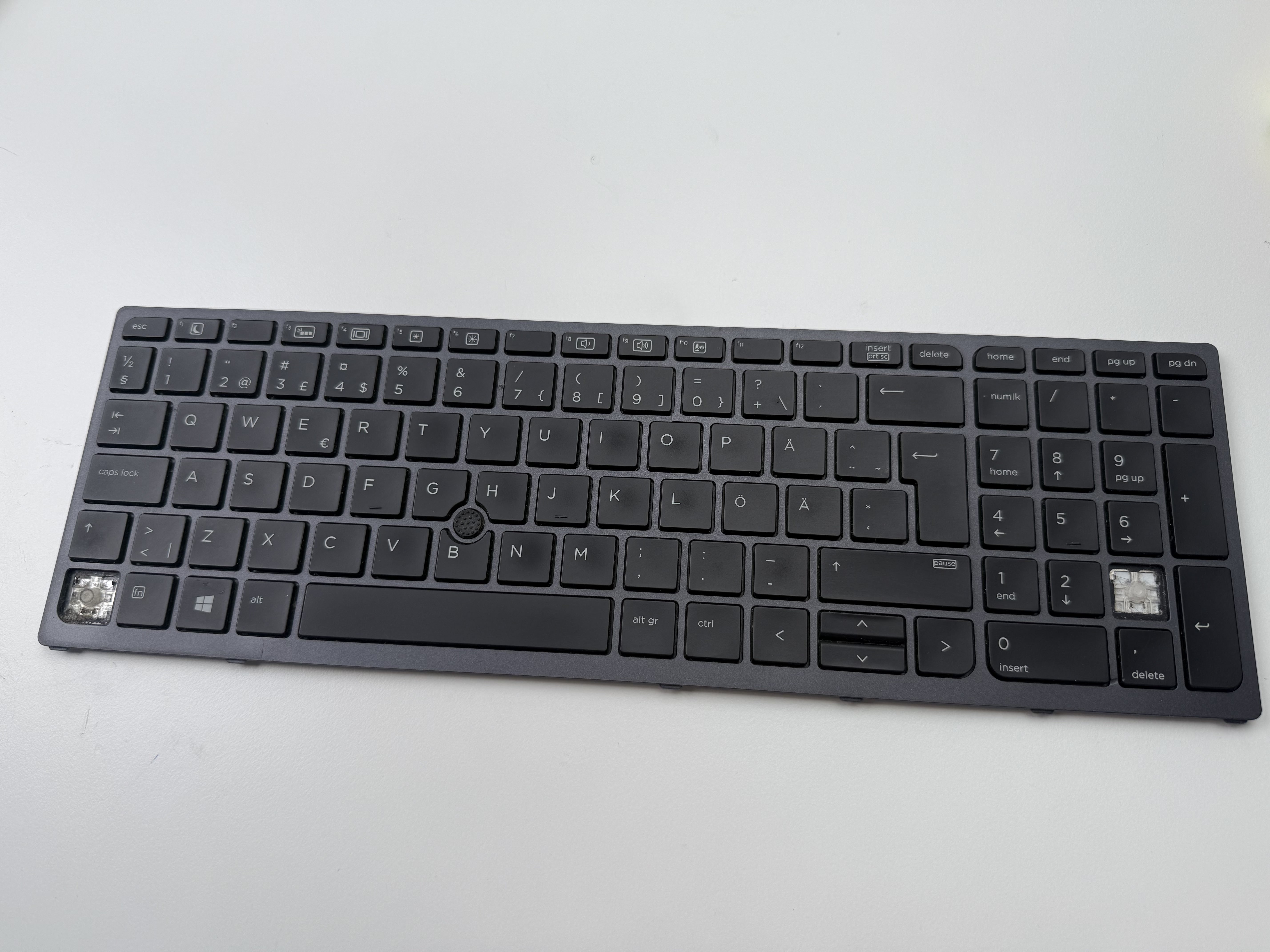 DEFEKT! Original HP Swedish Keyboard Zbook 15 17 G3 G4 Tangentbord 848311-B71 SN7142-BL SN7142BL