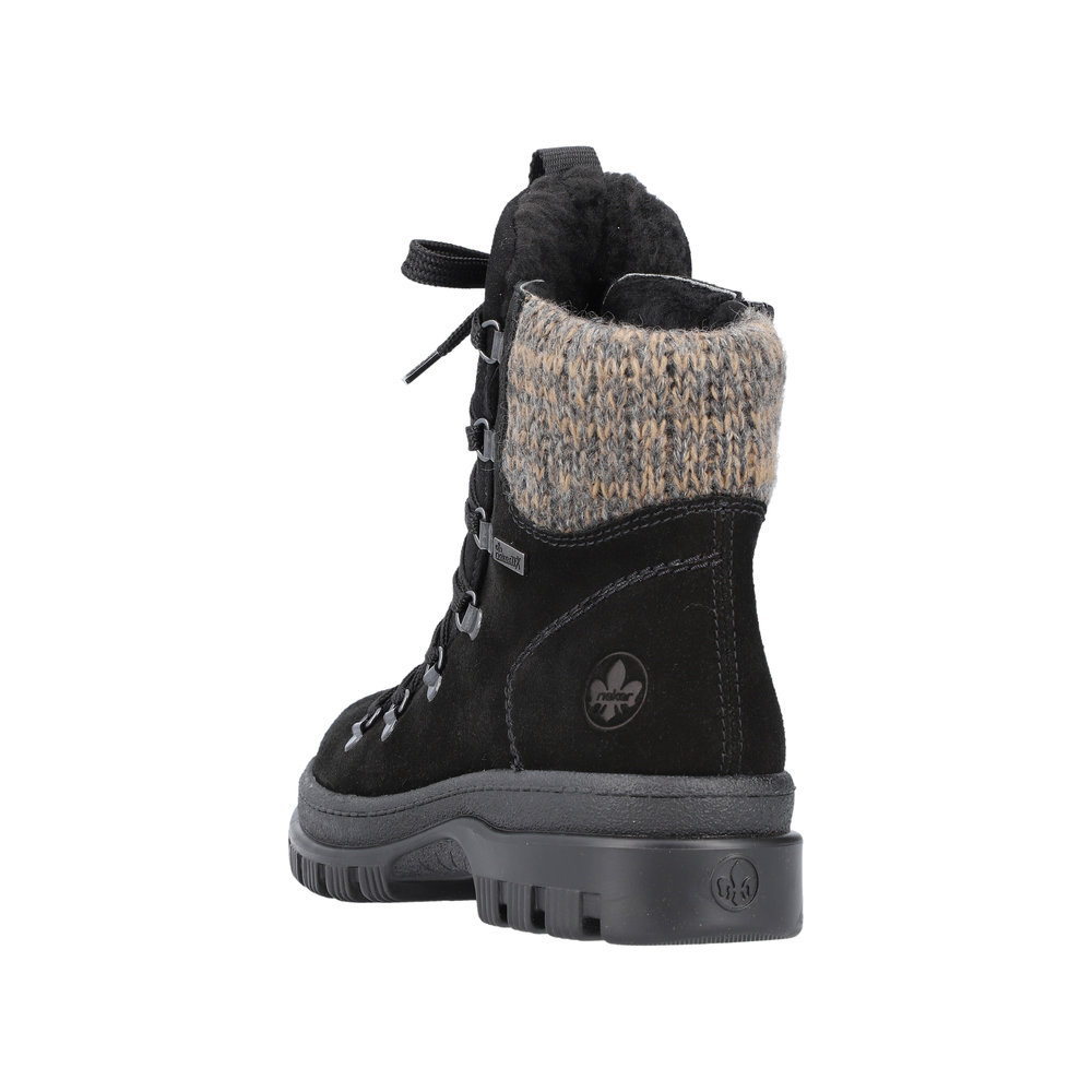 Rieker Damboots med Brodd Svart - 4