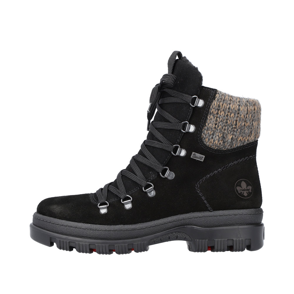 Rieker Damboots med Brodd Svart - 6