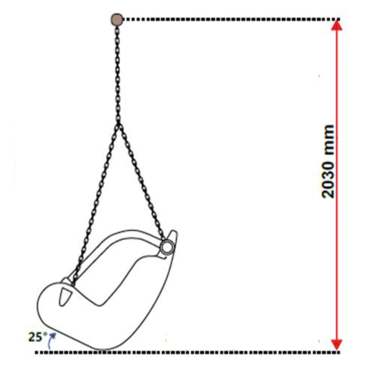 Tilgjengelighetsvennlig gyngesete 3–8 år - 3