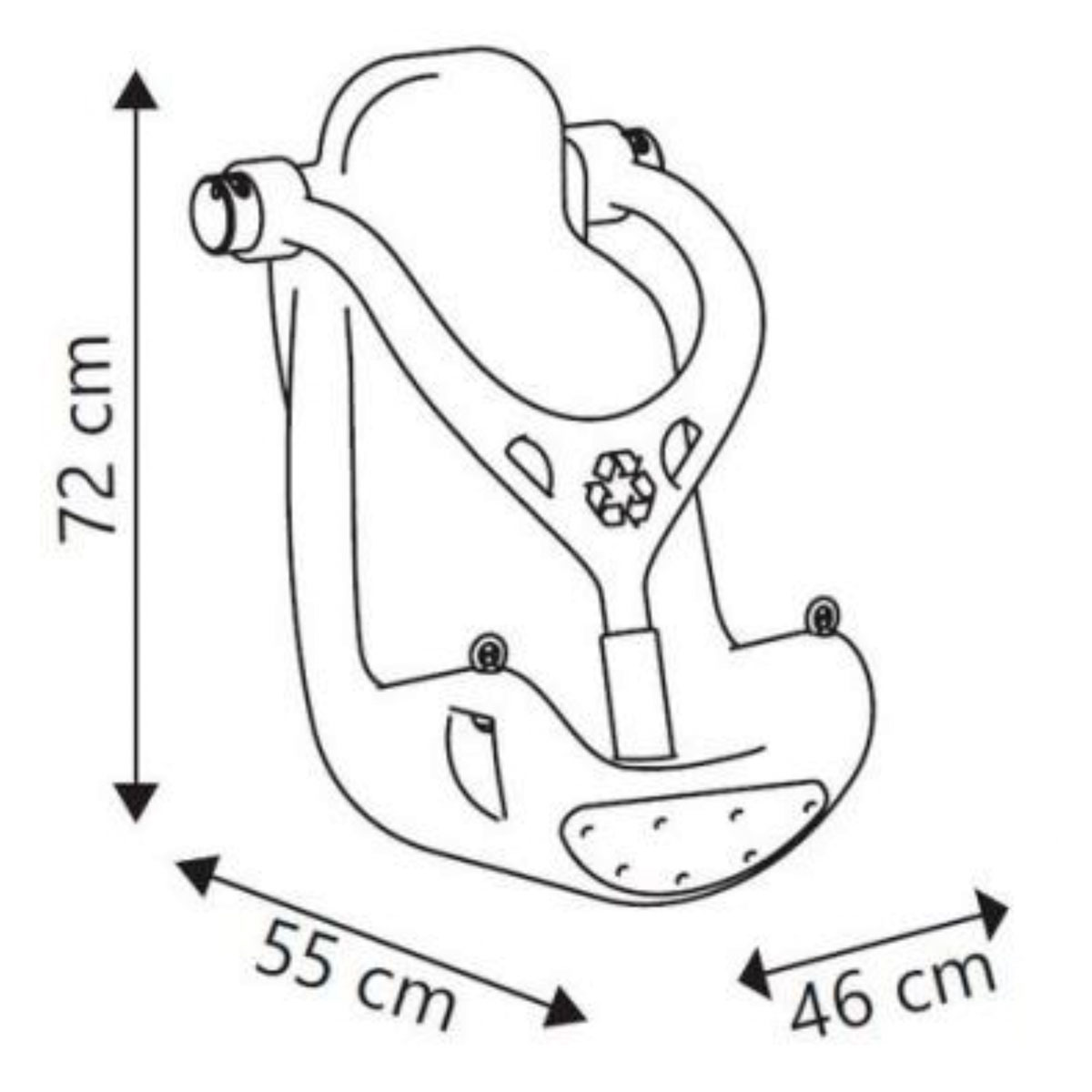 Tilgjengelighetsvennlig gyngesete 3–8 år - 2