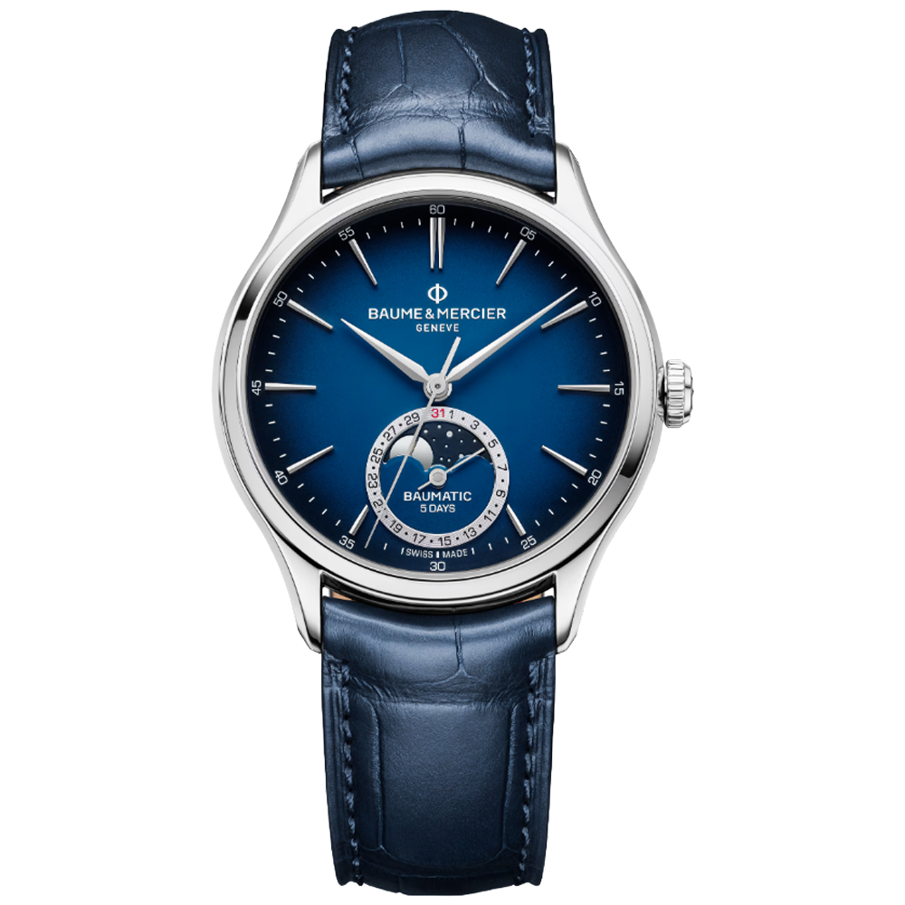 MOA10756 Baume & Mercier Clifton Moon Phase Date 39, 10756