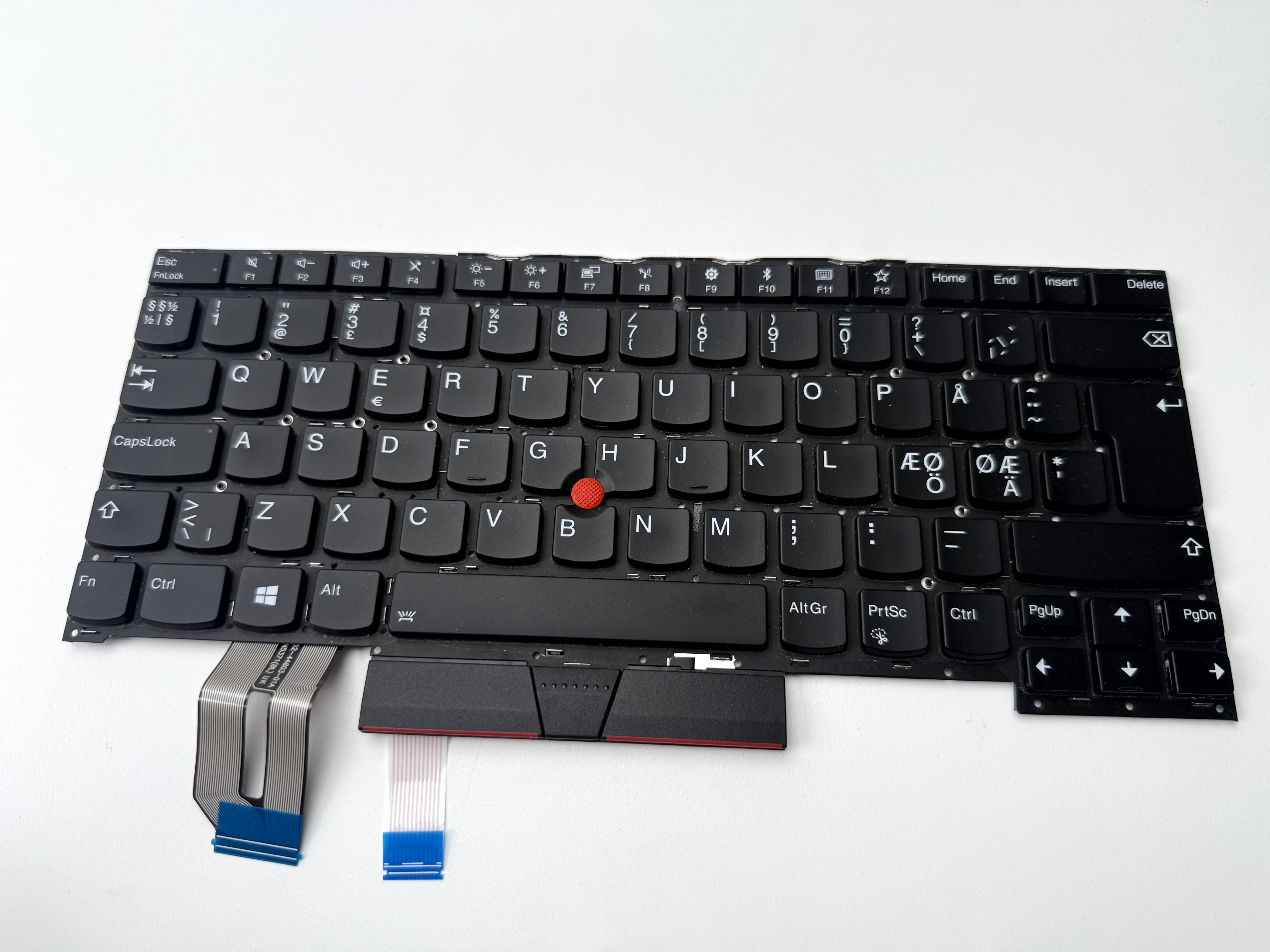 (DEFEKT) Lenovo Nordic Backlit Keyboard Thinkpad T490s T495s T14s P1 X1 Extreme Gen1 Gen2 Tangentbord