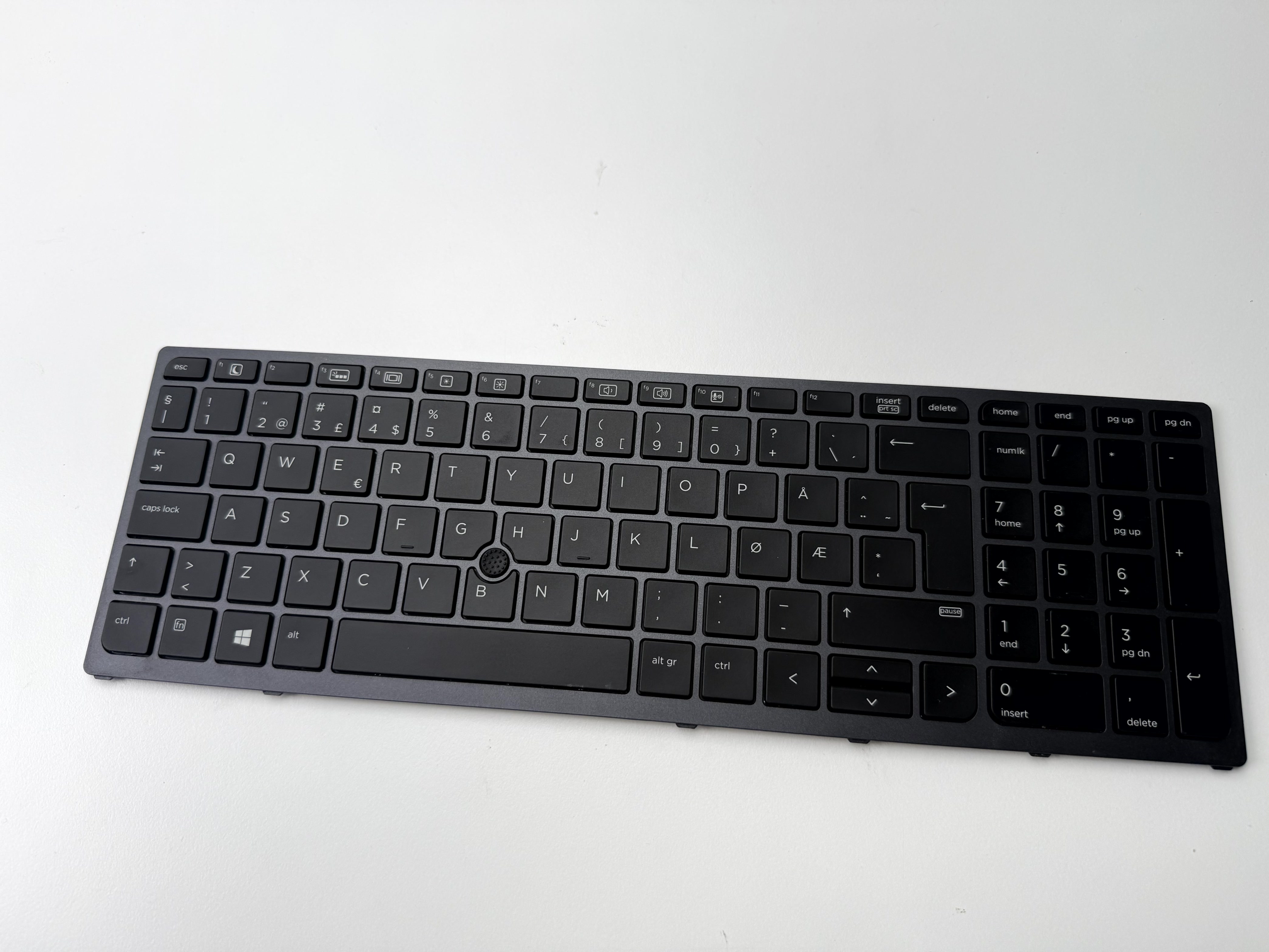 (DEFEKT) Original HP Swedish Keyboard Zbook 15 17 G3 G4 Tangentbord 848311-091 SN7142-BL SN7142BL