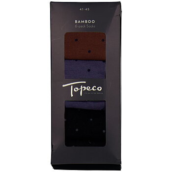  Presentbox  6-pack herrstrumpor i bambu 4