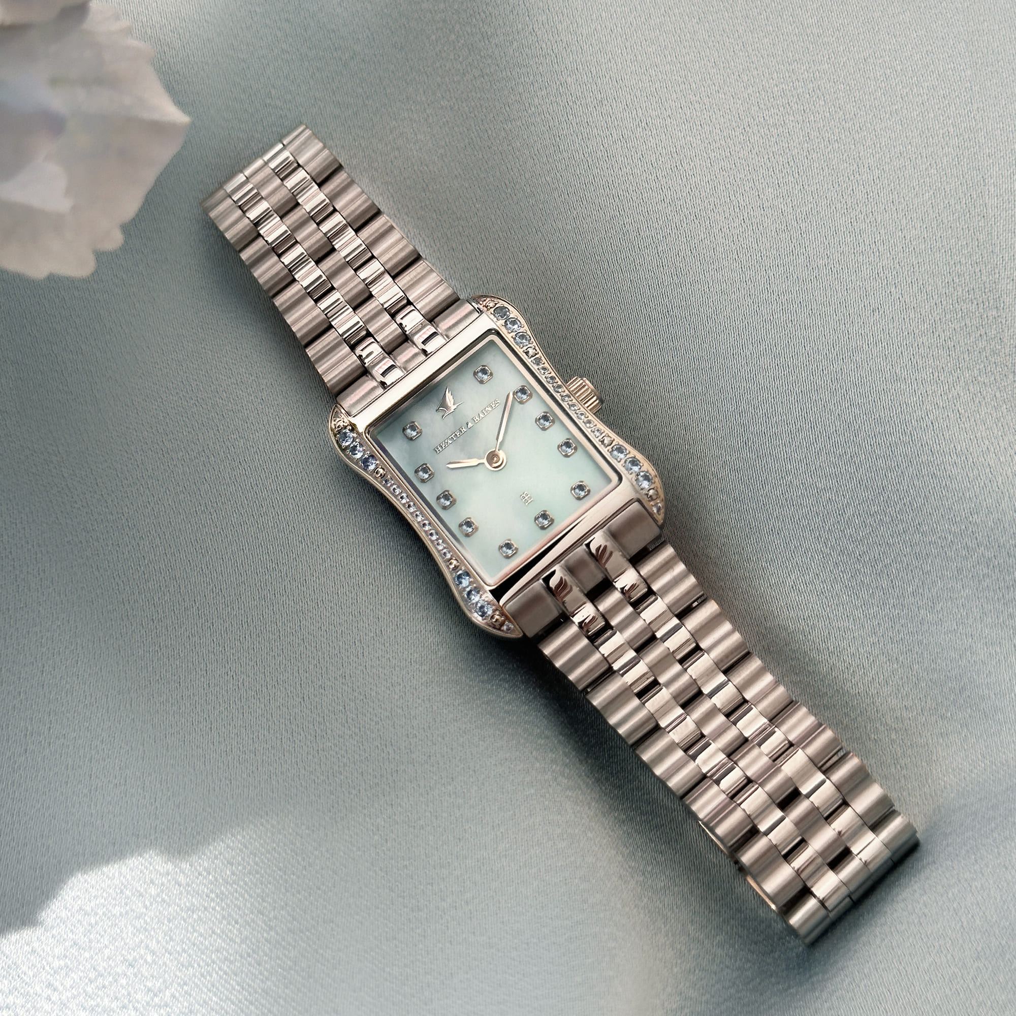 H&B Cronvas, Aqua Blue & Silver - 7