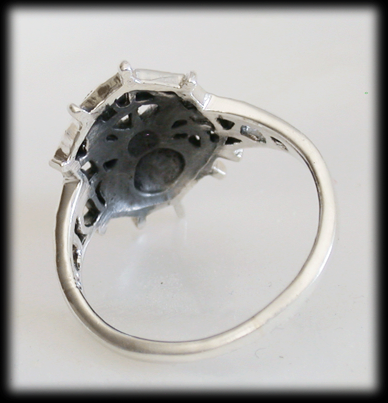 Spindel ring i Äkta silver.  - 2