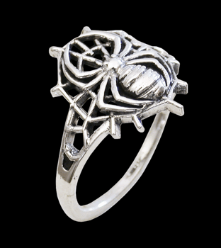 Spindel ring i Äkta silver. 