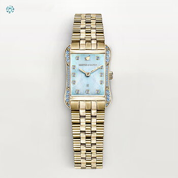 H&B Cronvas, Aqua Blue & Gold
