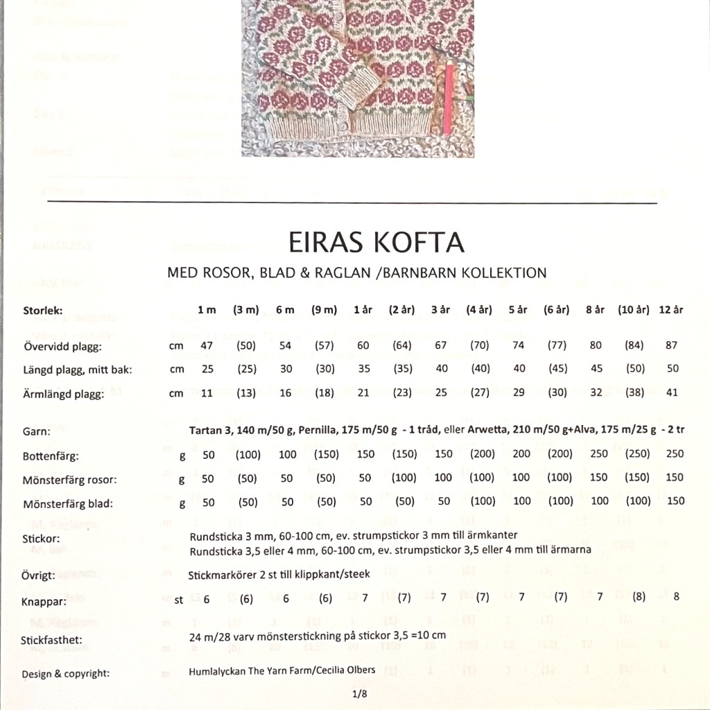 EIRAS KOFTA, BARNBARN KOLLEKTION, PAPPERSMÖNSTER - 2