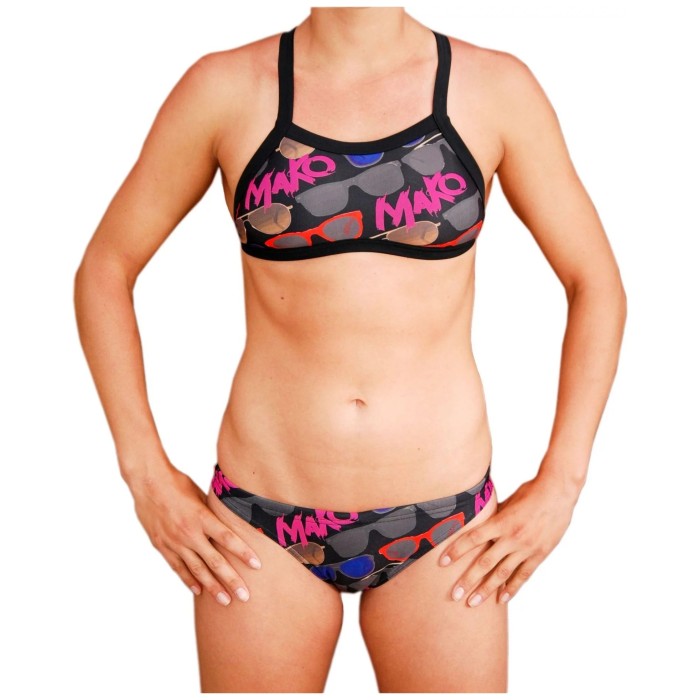 Mako Sunkissed Sunnies Black Bikini -Top + Slip 