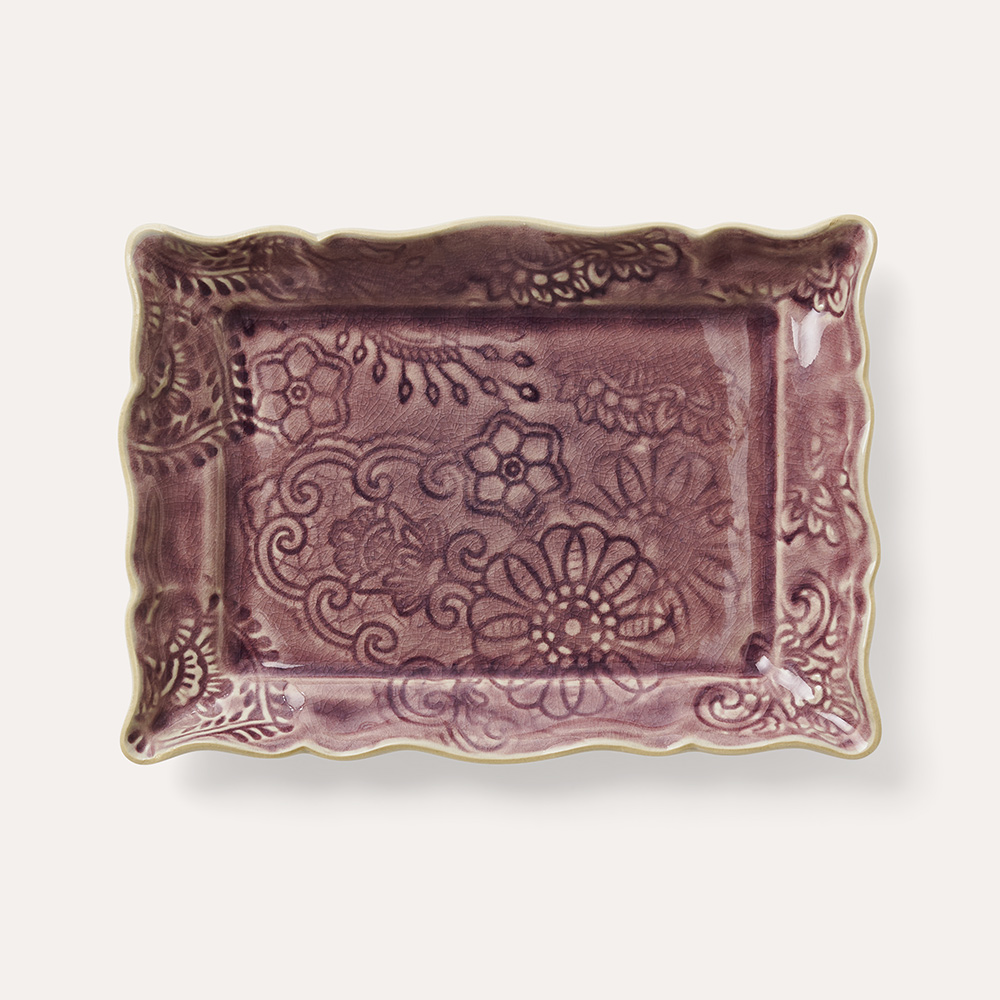 Förrättstallrik, lavender