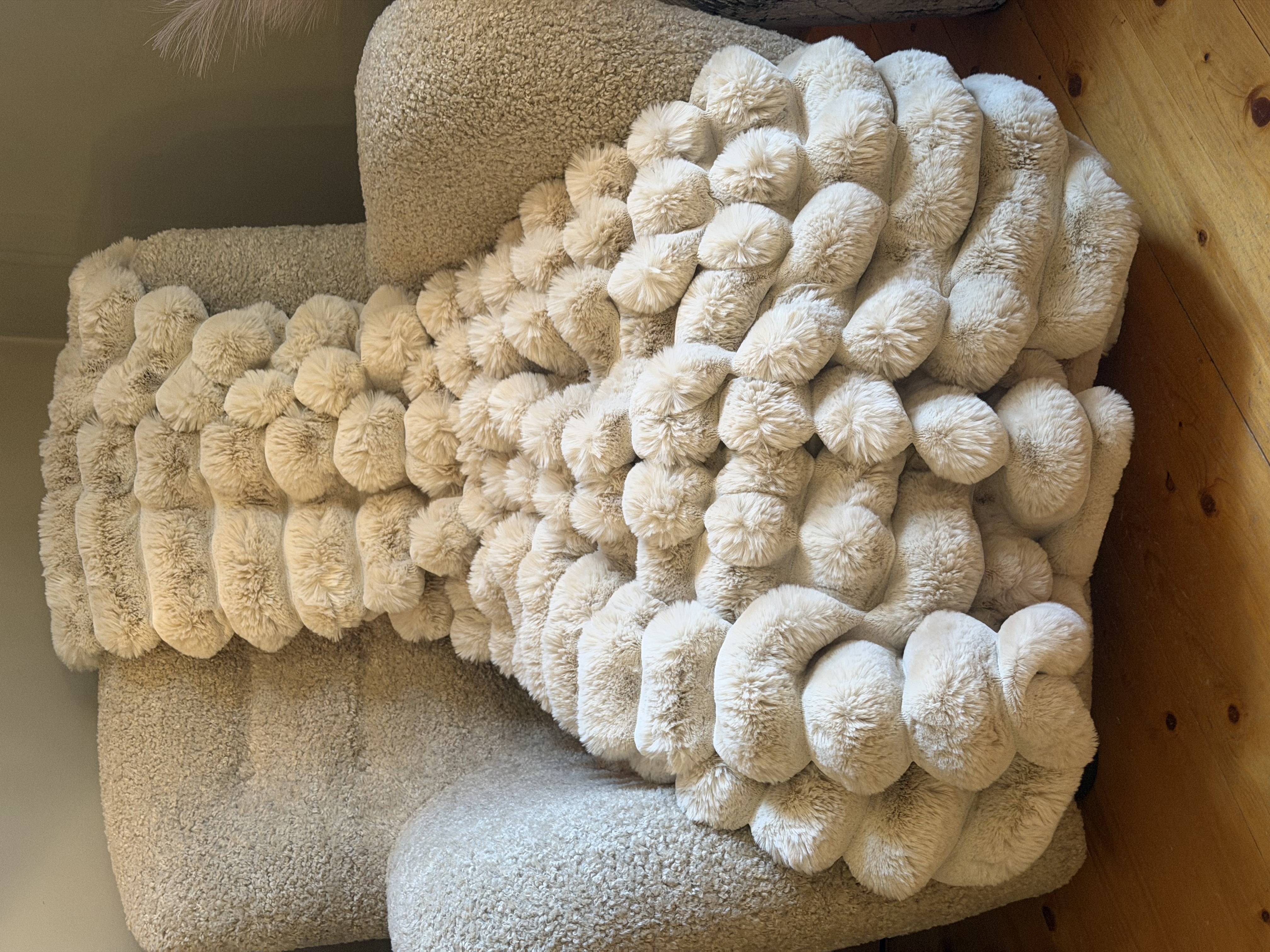Liny blanket L - beige
