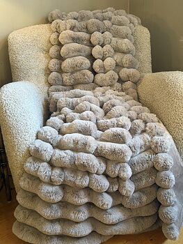 Liny blankett L taupe