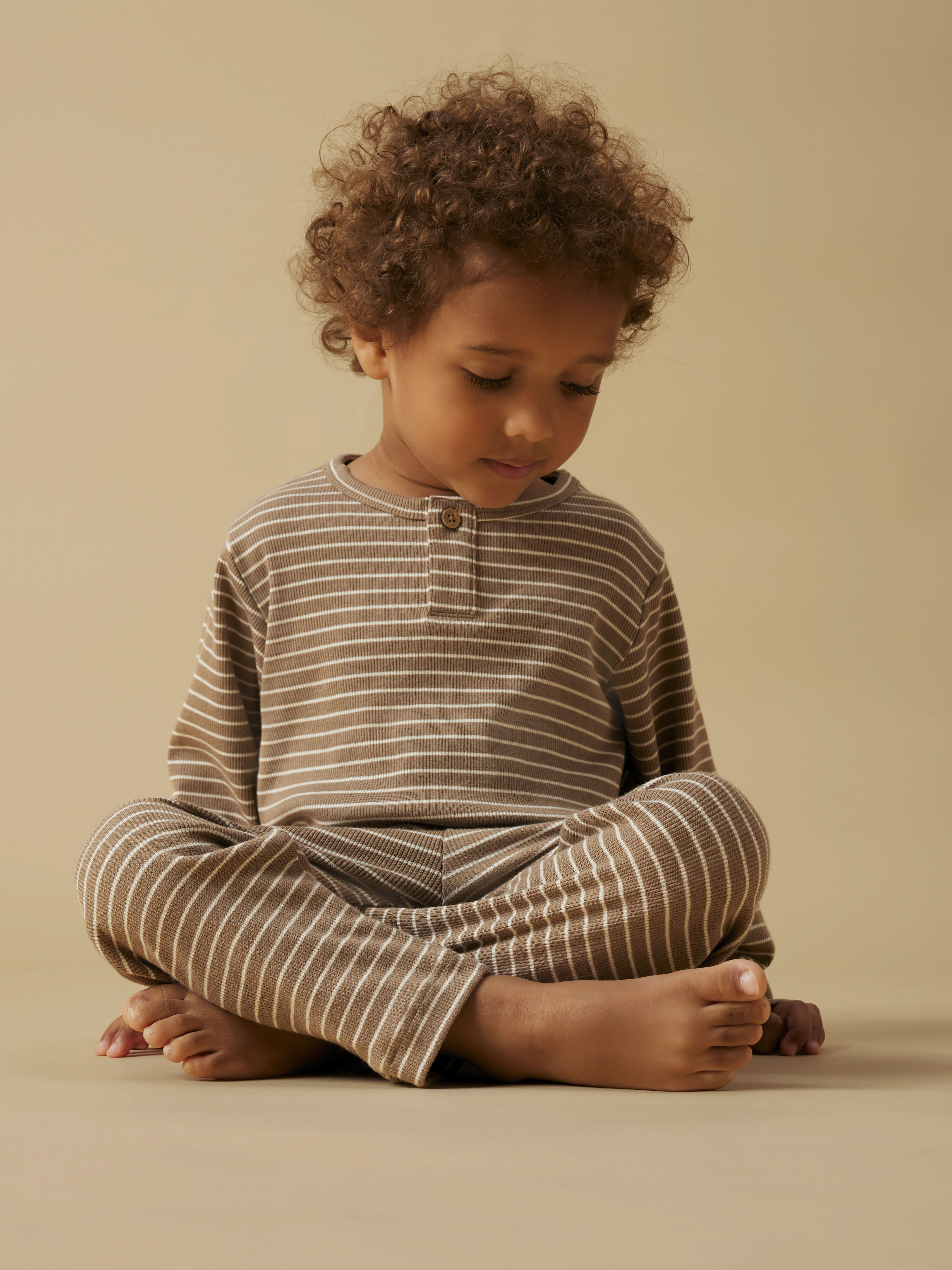 NMMGAGO LS NIGHT SET LIL sepia tint Stripes - 6