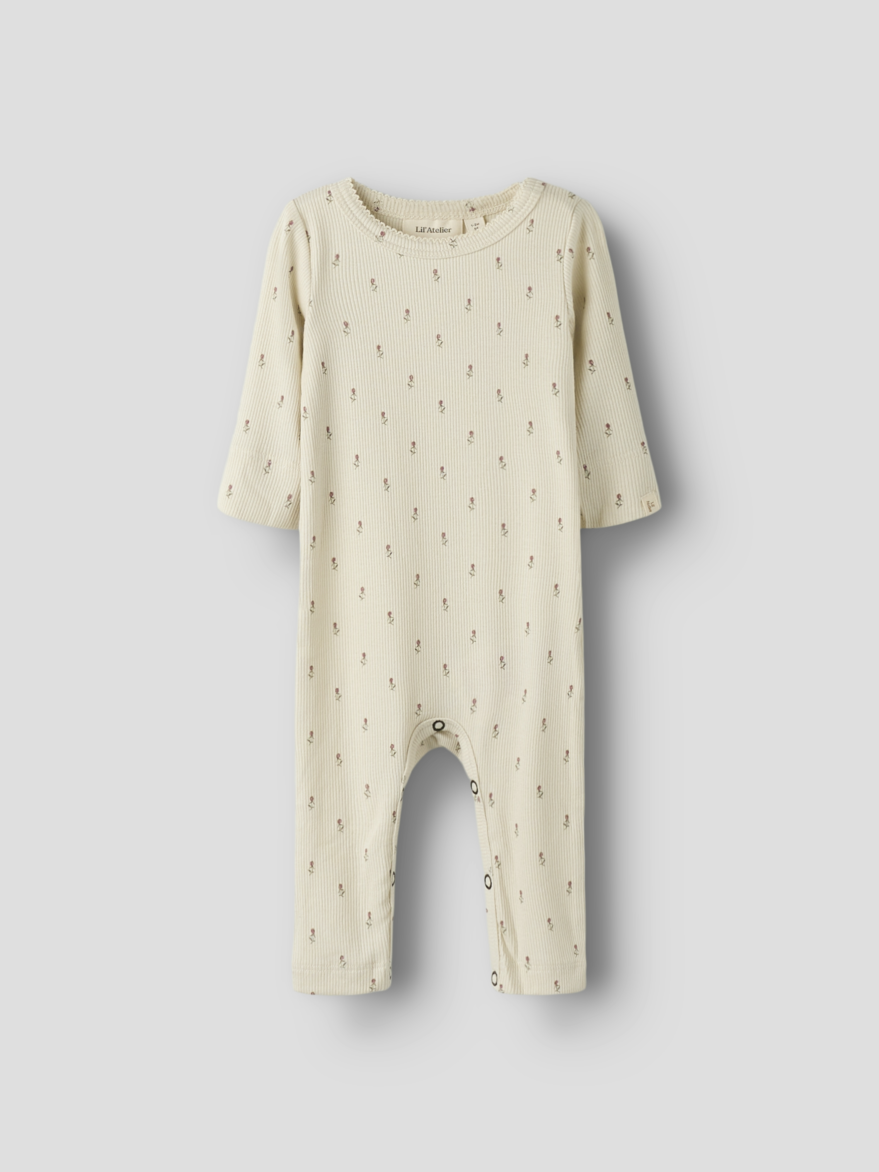 NBFGAGO LS NIGHTSUIT LIL Turtledove FLORAL