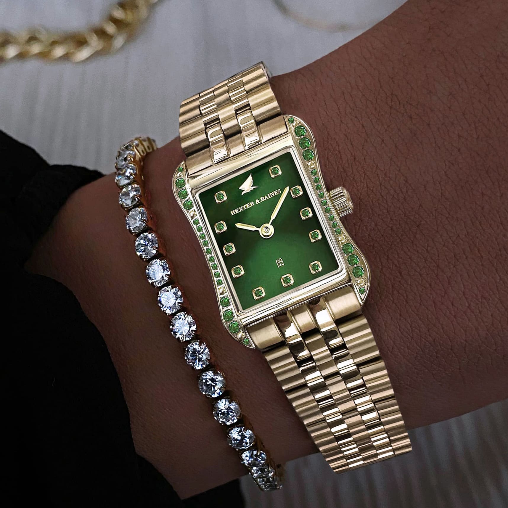 H&B Cronvas, Emerald & Gold - 8