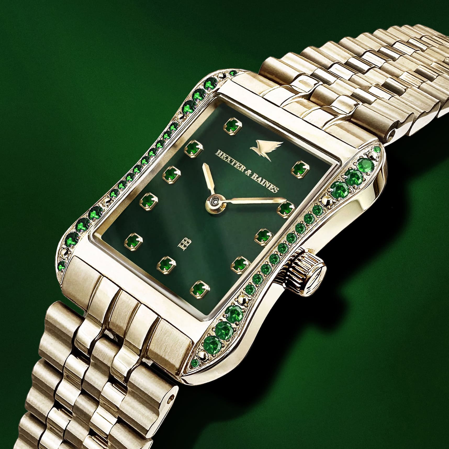 H&B Cronvas, Emerald & Gold - 2