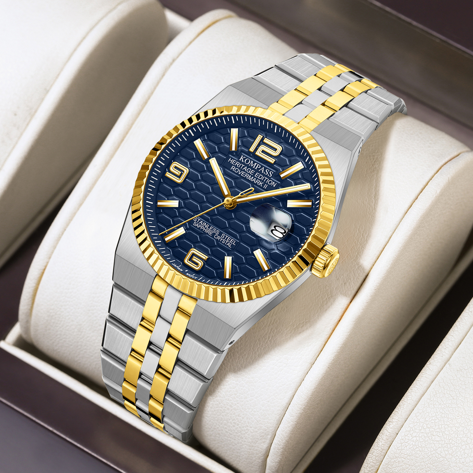 Kompass Rovermark II Silver Gold Blue - 8