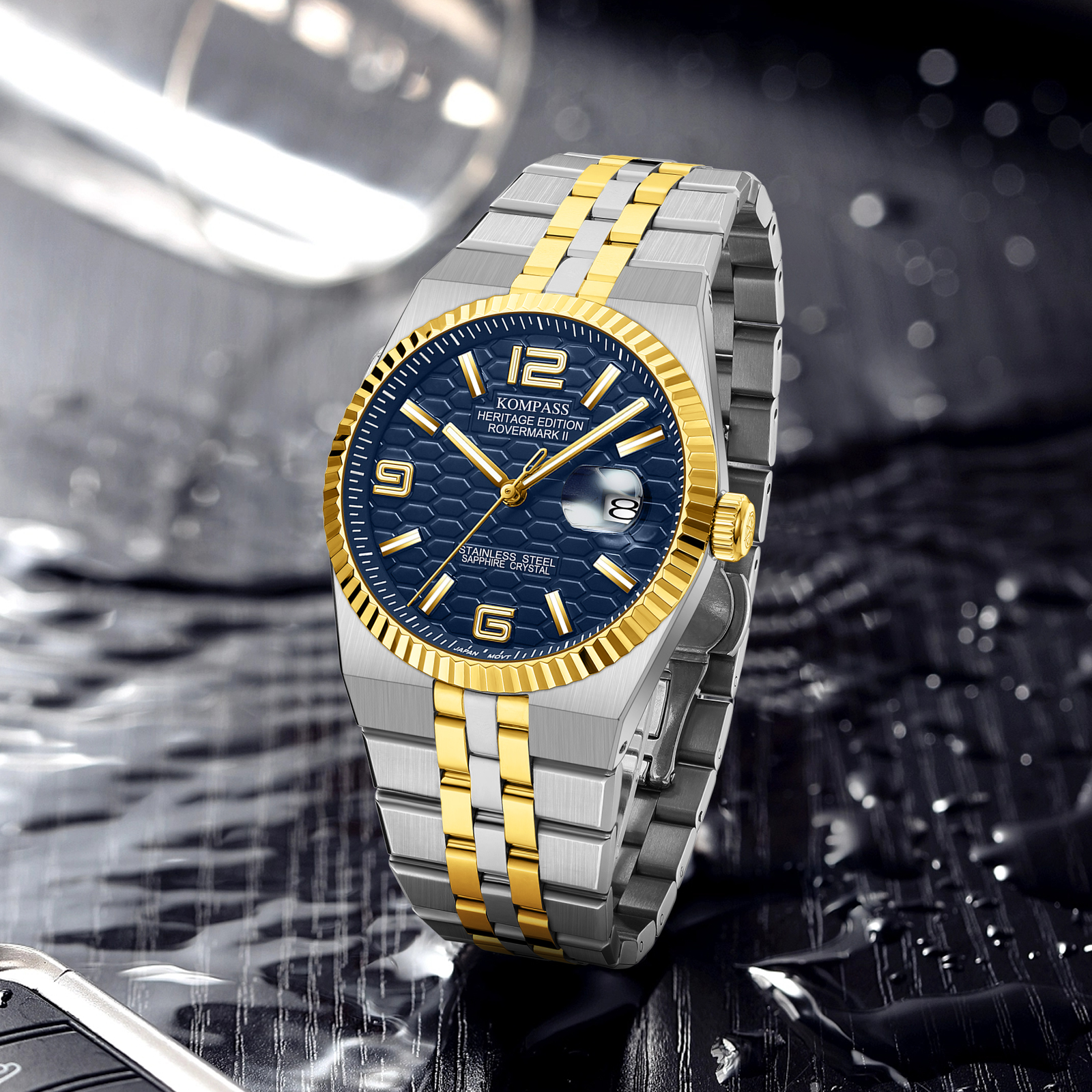 Kompass Rovermark II Silver Gold Blue - 7