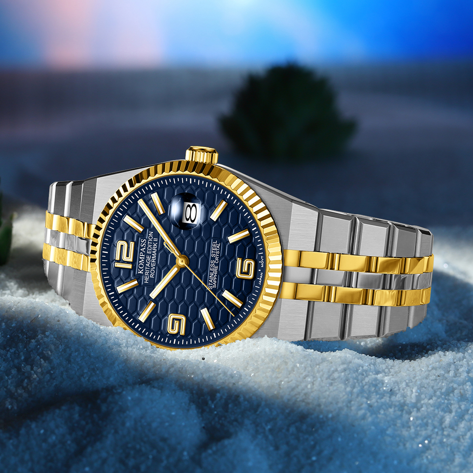 Kompass Rovermark II Silver Gold Blue - 6