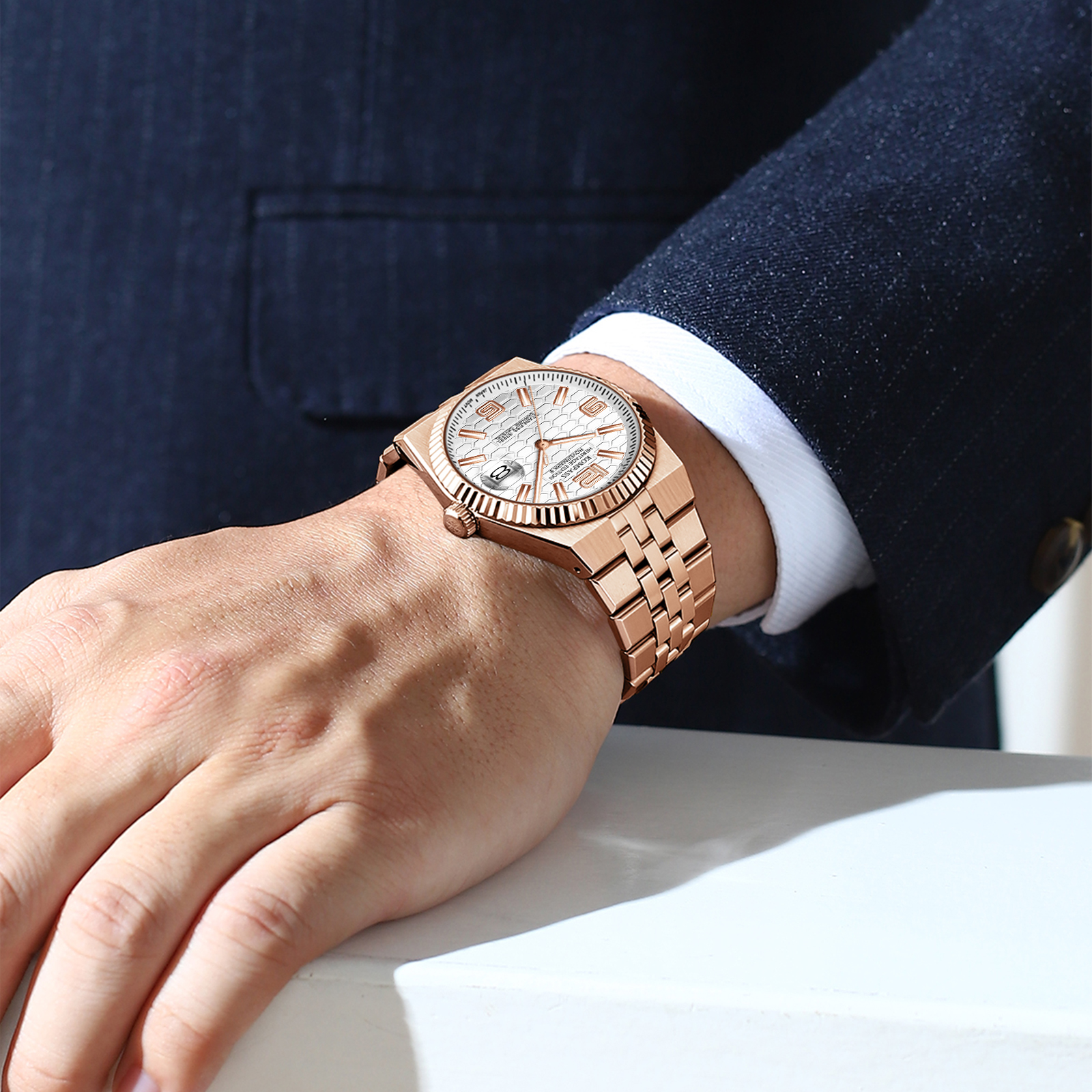 Kompass Rovermark II Rose Gold Silver - 5