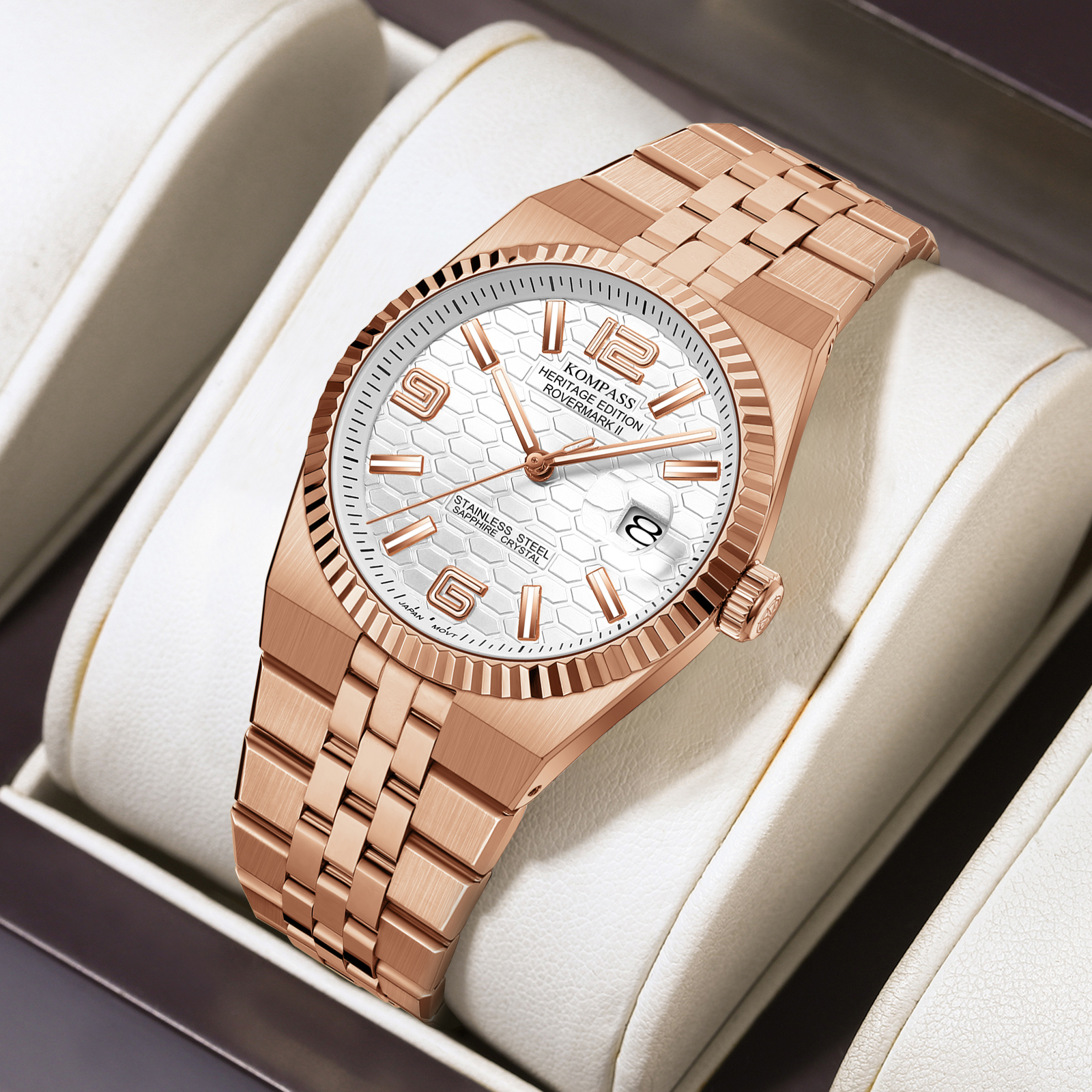 Kompass Rovermark II Rose Gold Silver - 8