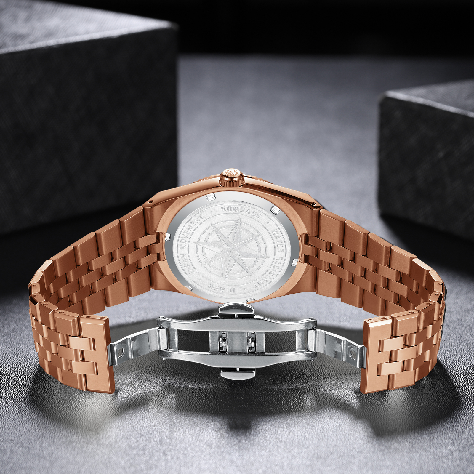 Kompass Rovermark II Rose Gold Silver - 9