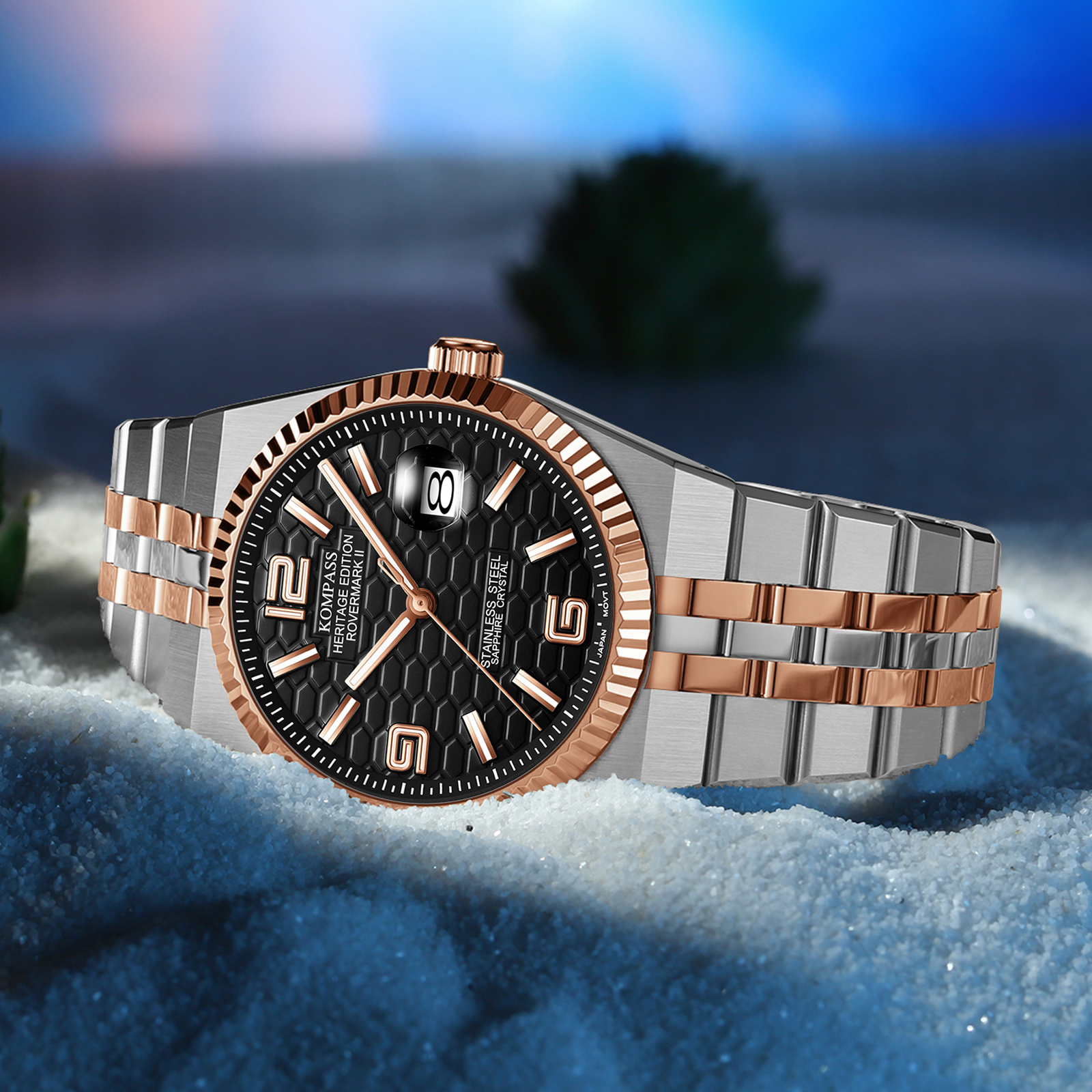 Kompass Rovermark II Silver Rose Gold Black - 6