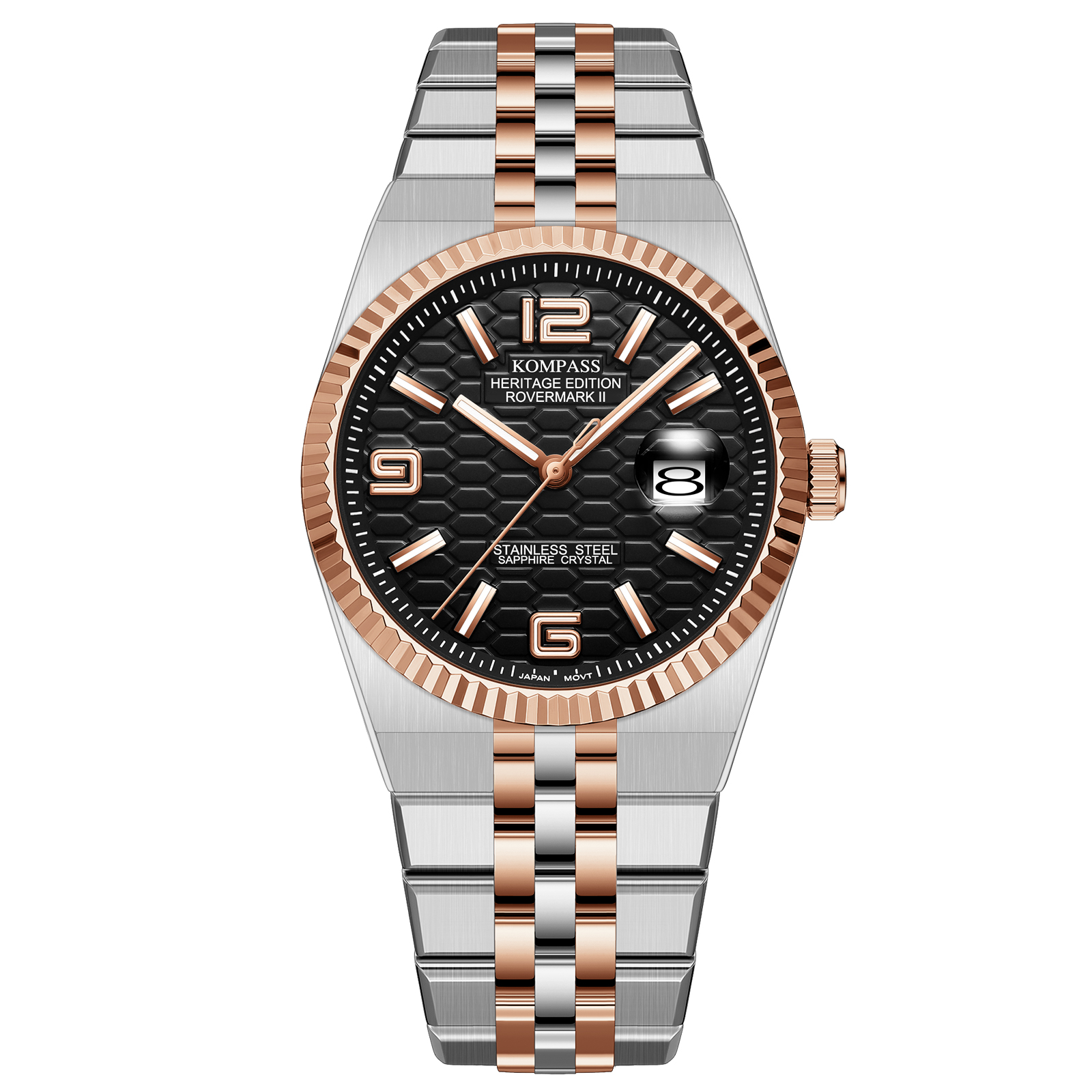 Kompass Rovermark II Silver Rose Gold Black