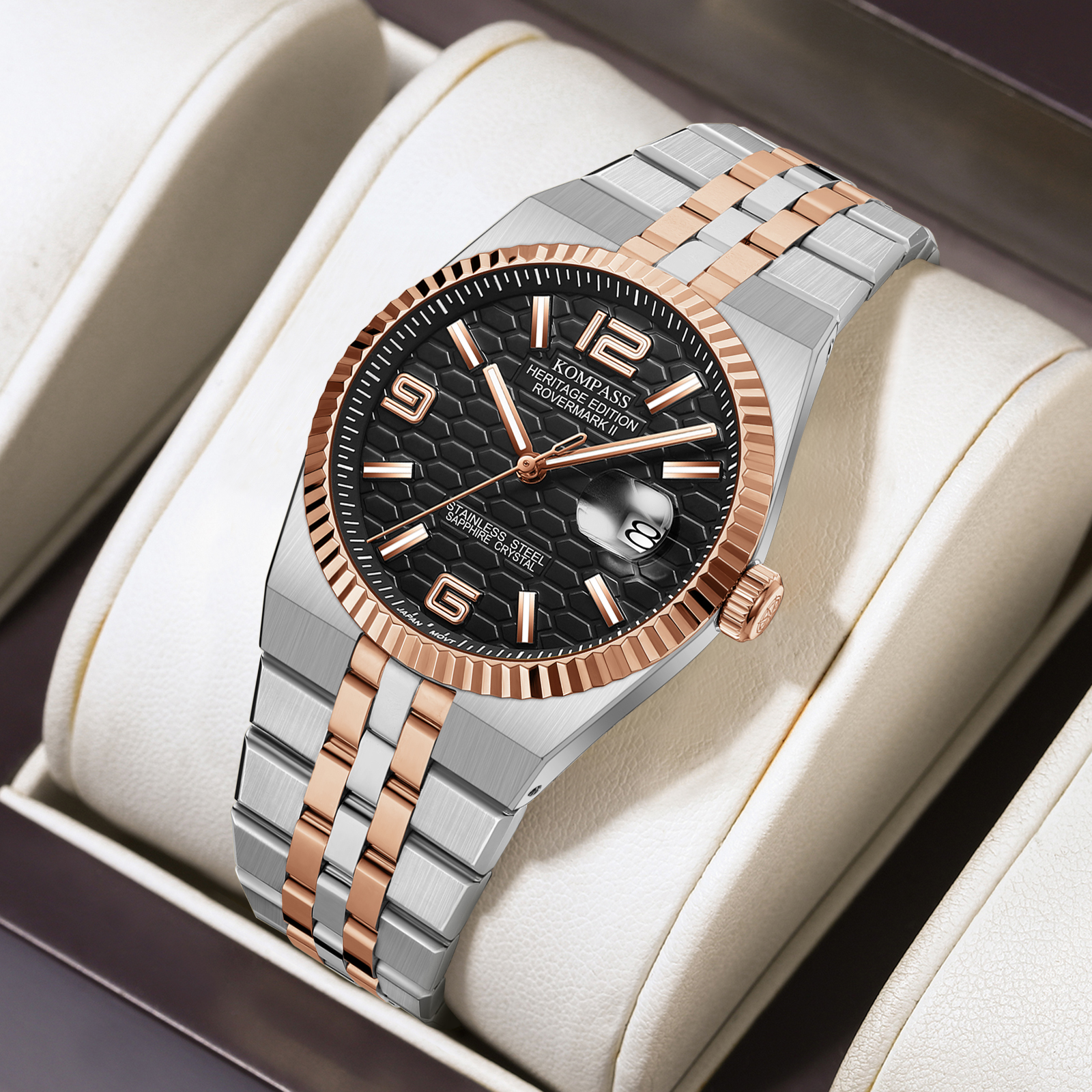 Kompass Rovermark II Silver Rose Gold Black - 8