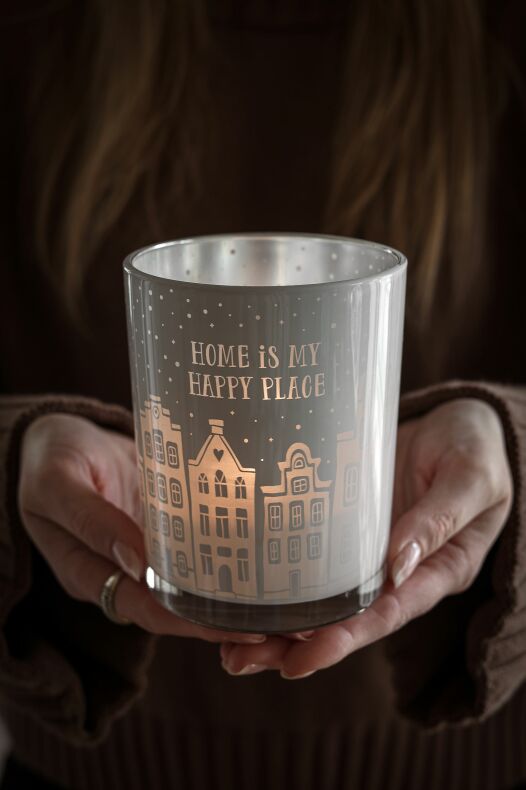 May lantern - Maja's Lantern - Home is my happy place - White