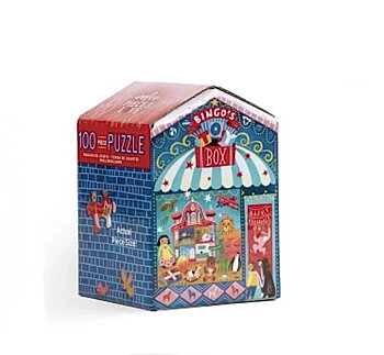 Julpussel Bingos Toy Box/Leksaksaffär, 100 bitar -Eeboo