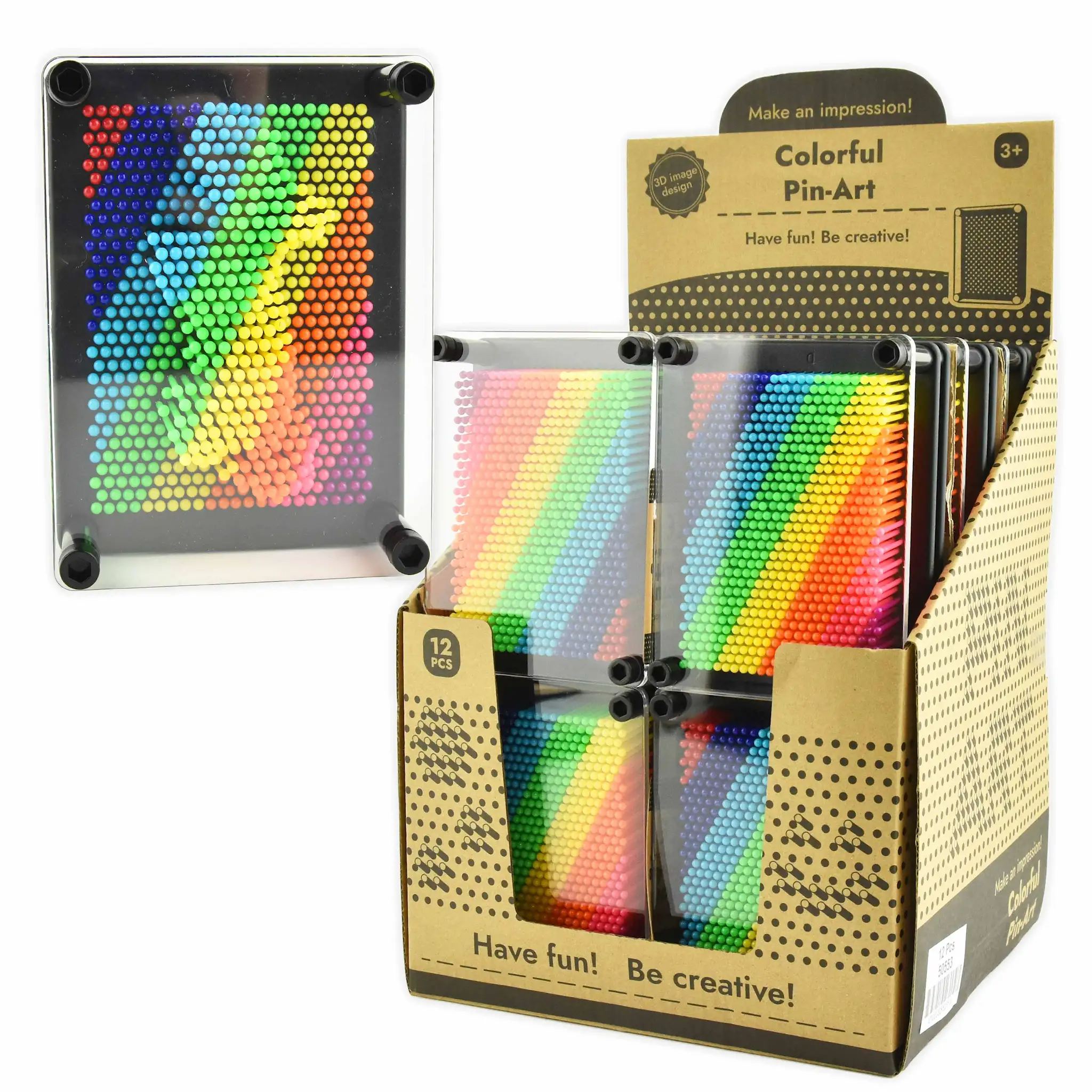 Pin Art Rainbow Plast - Robetoy