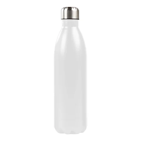 Ståltermos flaska 1,0 L, vit