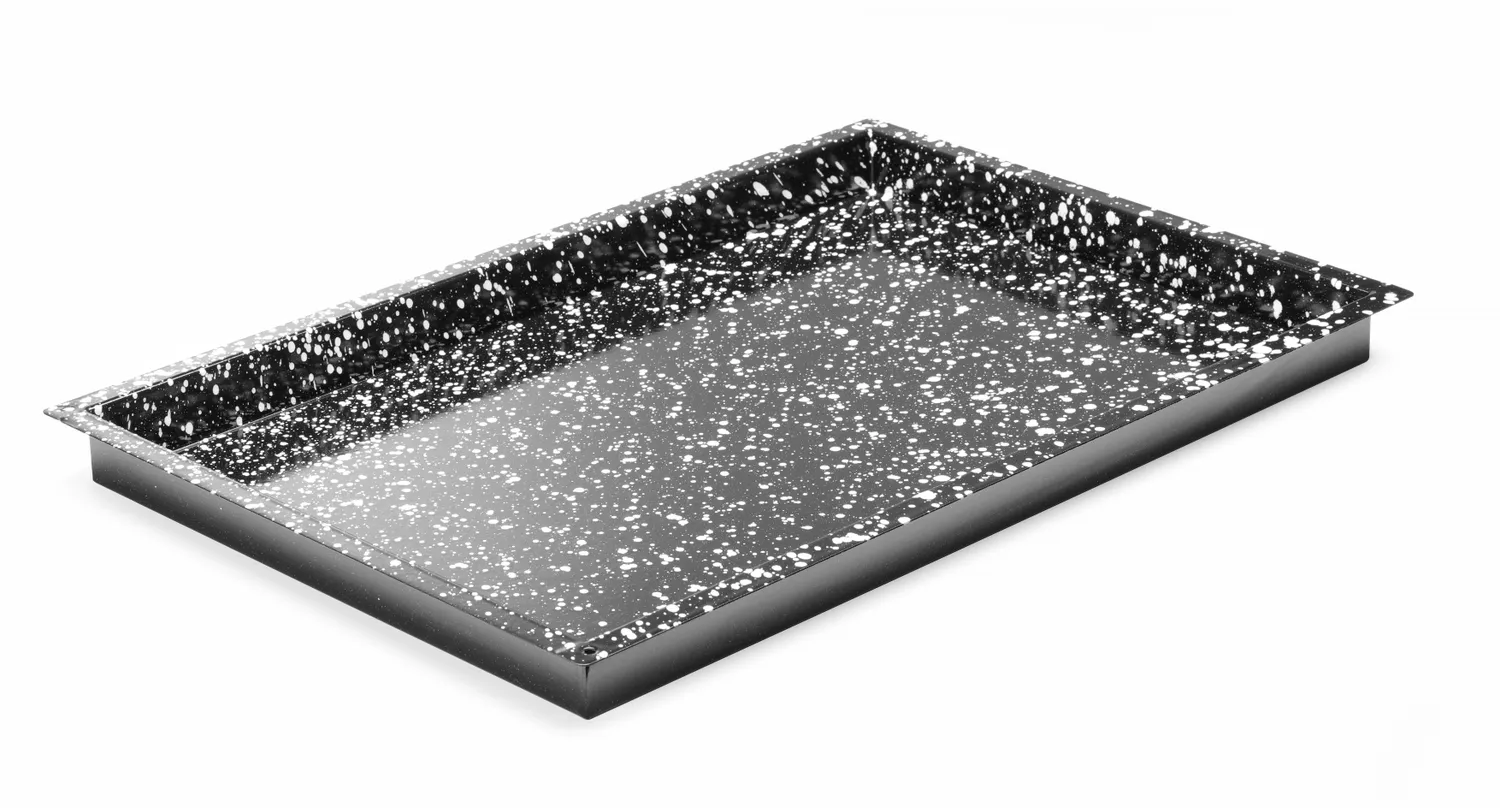 Enameled oven tray black 600x400 - 2