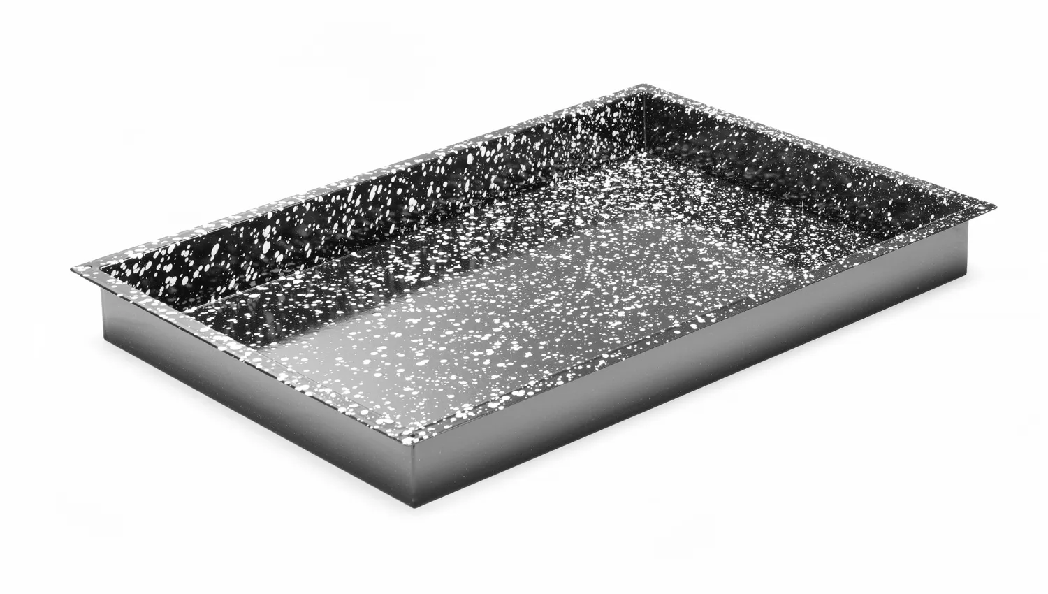 Enameled oven tray black 600x400 - 3