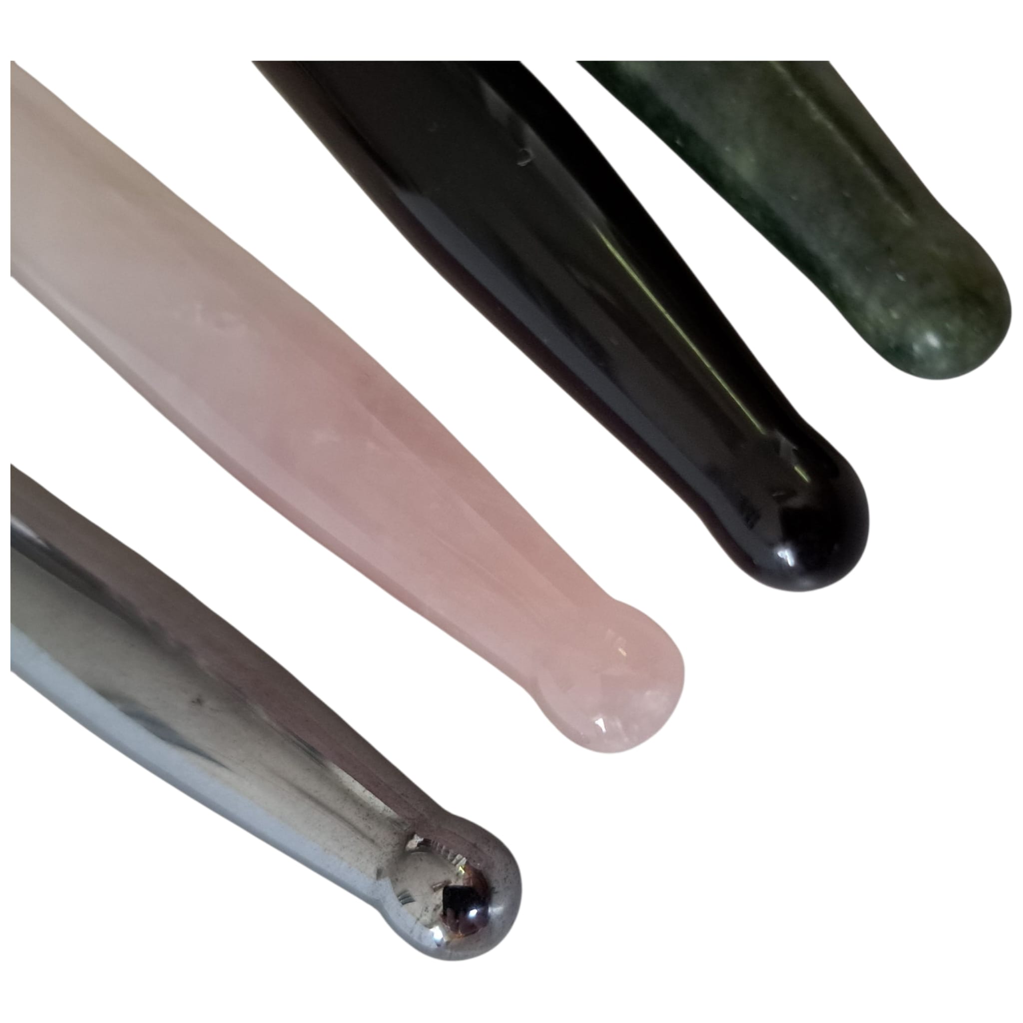 Akupressur-verktyg - Akupressurstav- Acupressure stick finns i Grön jade, Rosenkvarts, Obsidian och  Terahertz - 2
