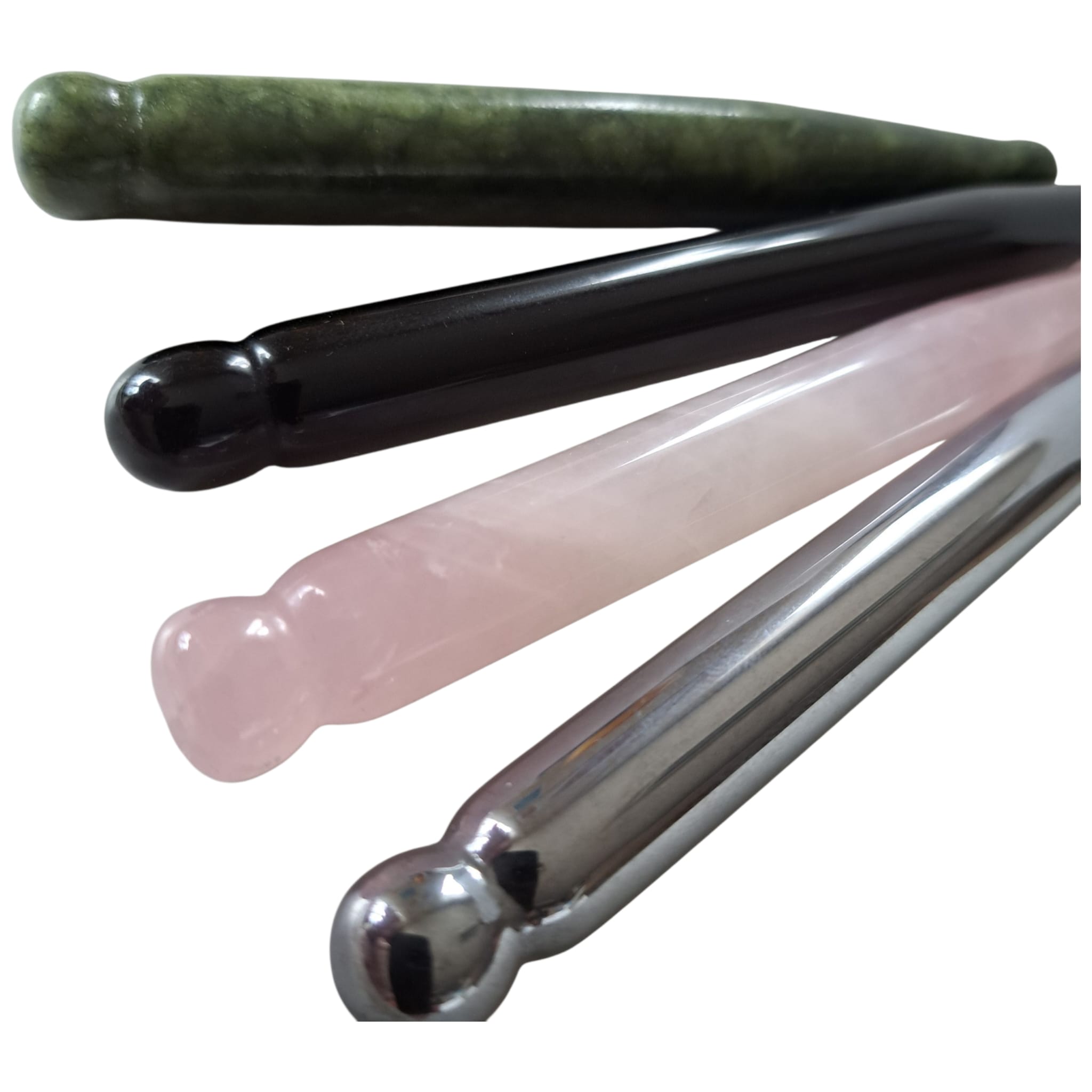 Akupressur-verktyg - Akupressurstav- Acupressure stick finns i Grön jade, Rosenkvarts, Obsidian och  Terahertz - 3