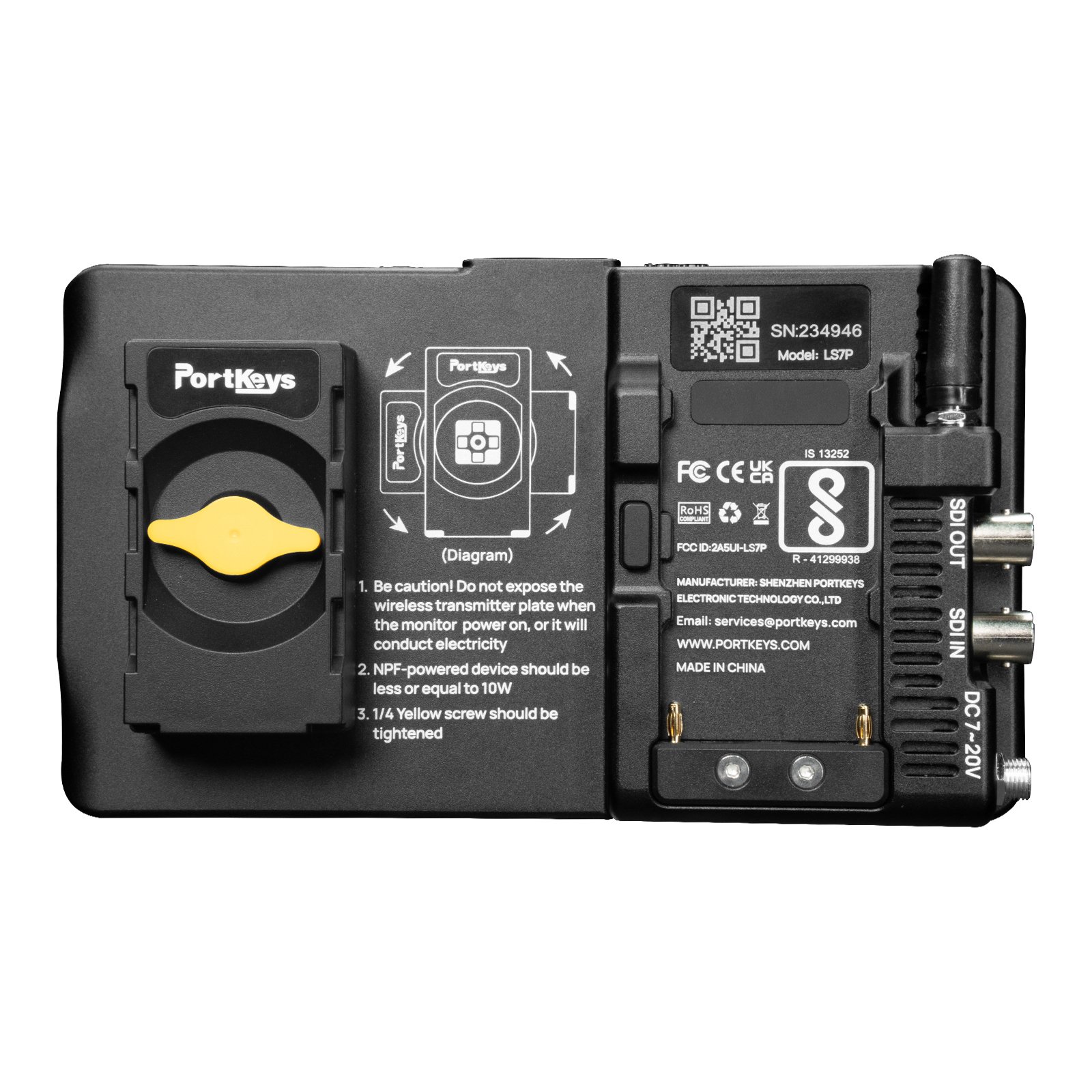 Portkeys LS7P 7" 3G-SDI/4K HDMI-cameramonitor - 3