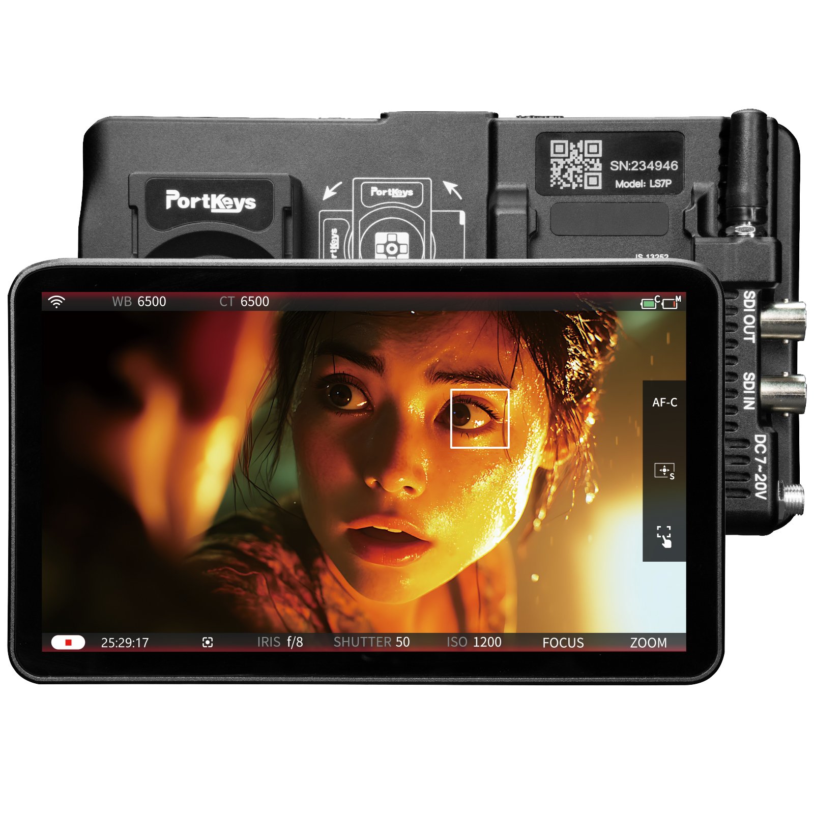 Portkeys LS7P 7" 3G-SDI/4K HDMI-cameramonitor