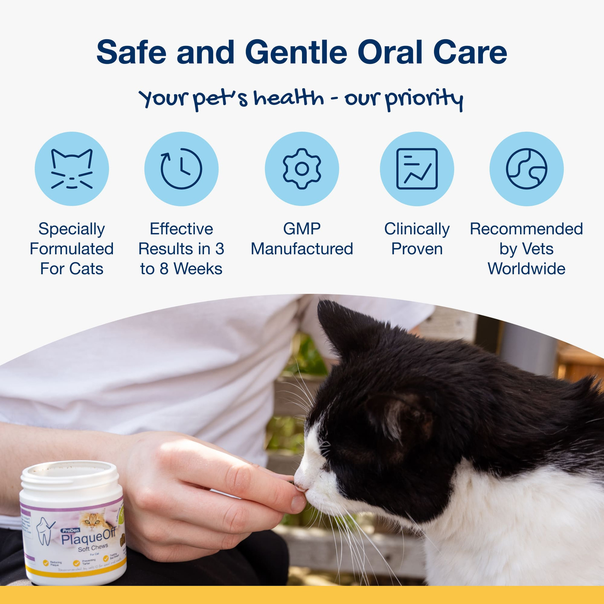 SwedenCare ProDen PlaqueOff Pehmeät Puruherkut, 90 g - Kissa - 2
