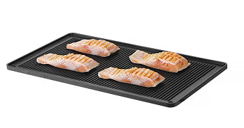 Griddle plate grooved GN 1/1